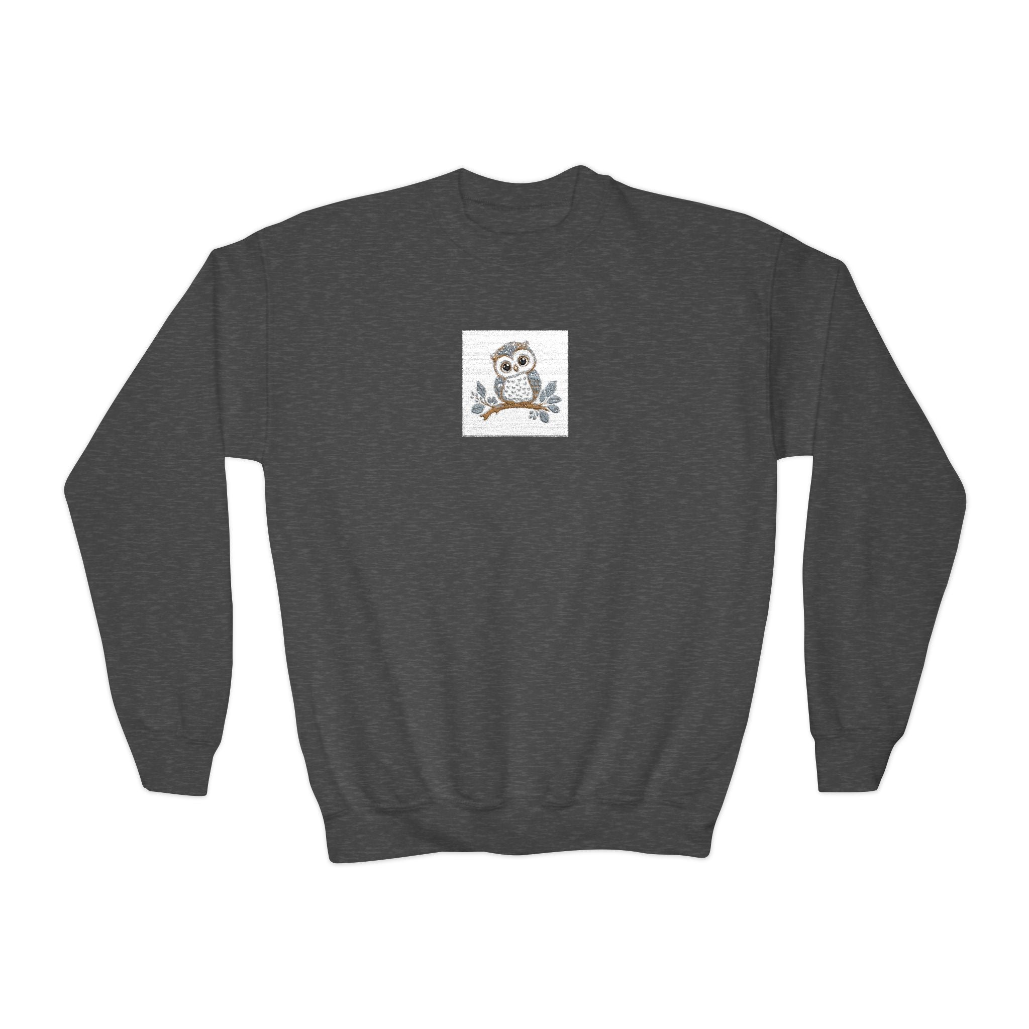 Wise Little Owl kids crew sweatshirt from the Nureli collection, view 6