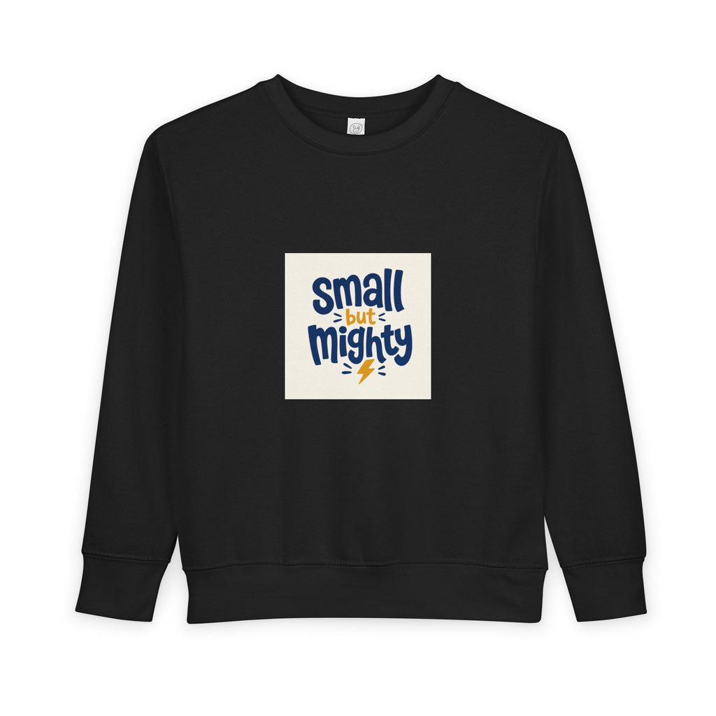 Small But Mighty Toddler Sweatshirt from the Nureli collection, view 5