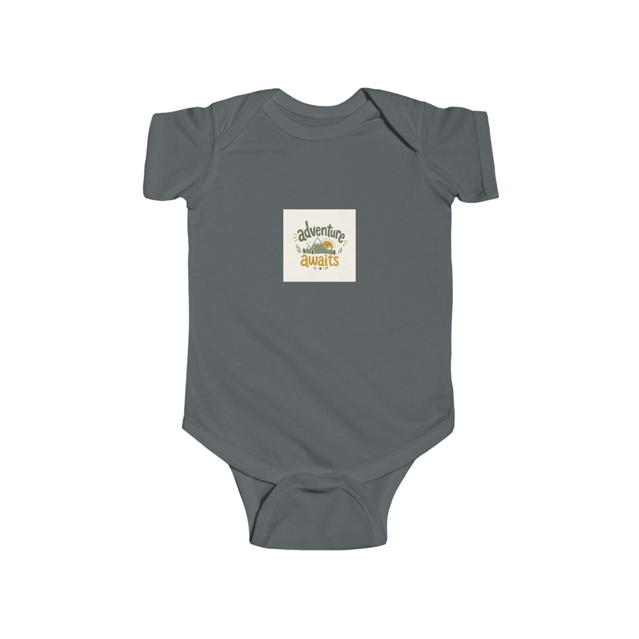 Adventure Awaits soft baby bodysuit from the Nureli collection, view 7