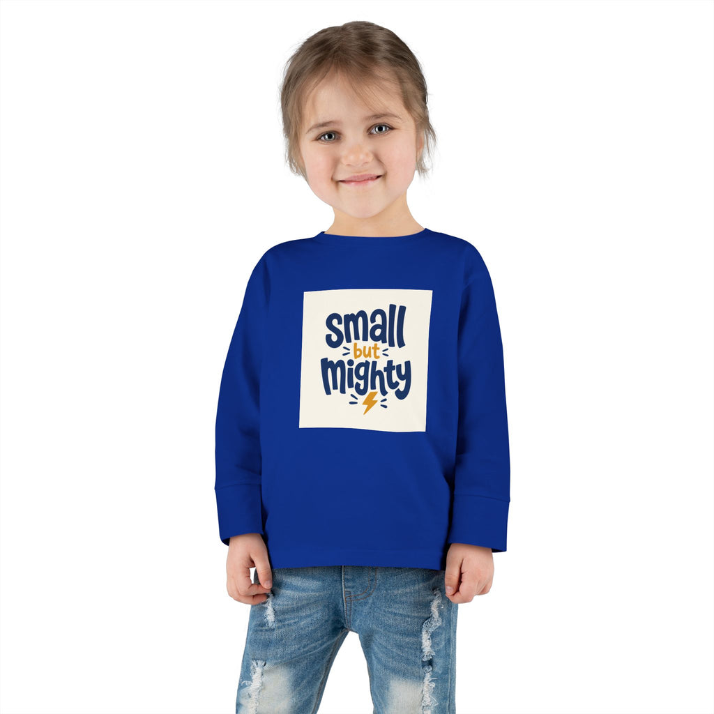 Small But Mighty Toddler Long-Sleeve Tee from the Nureli collection, view 20