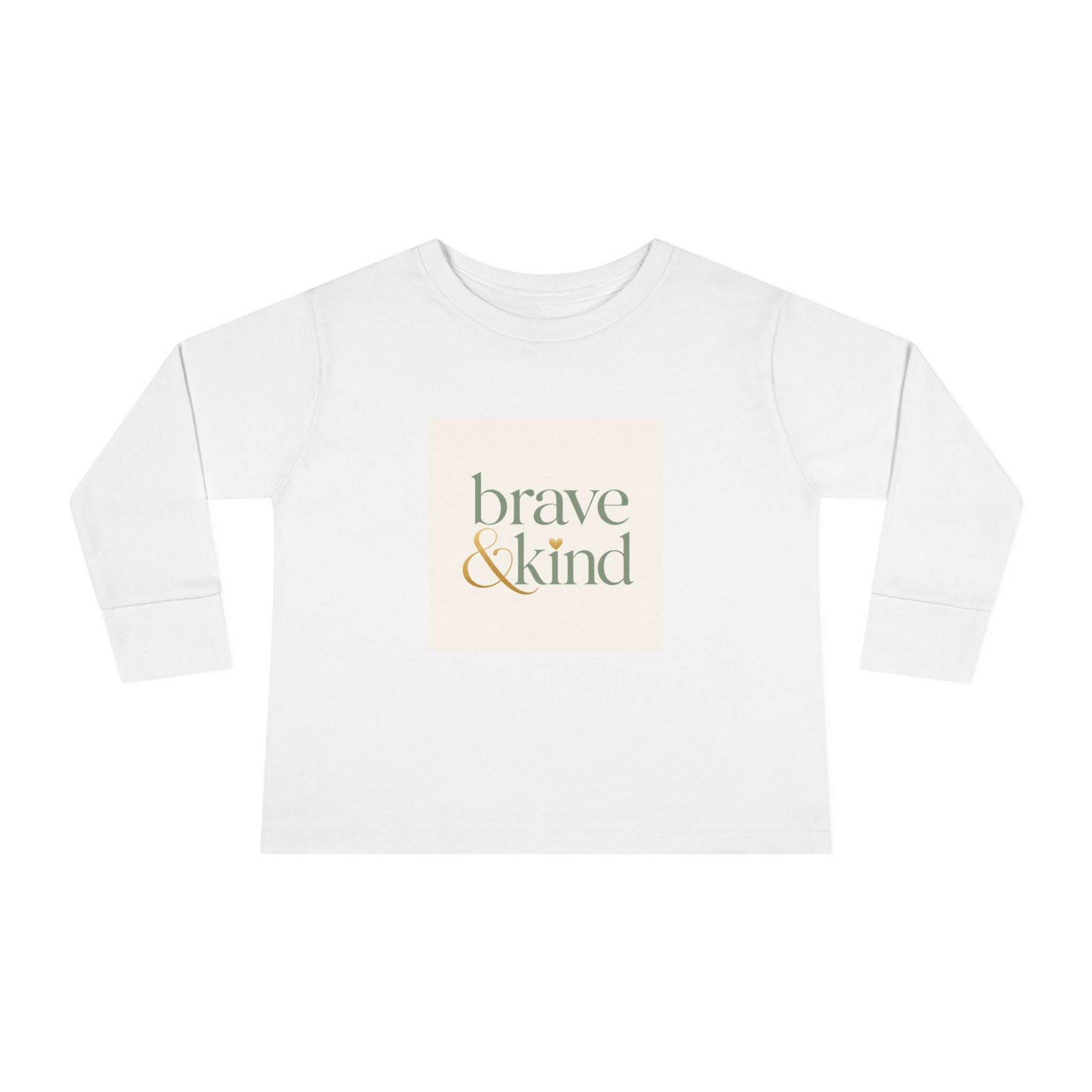 Brave And Kind toddler long-sleeve t-shirt for kids by Nureli Kids