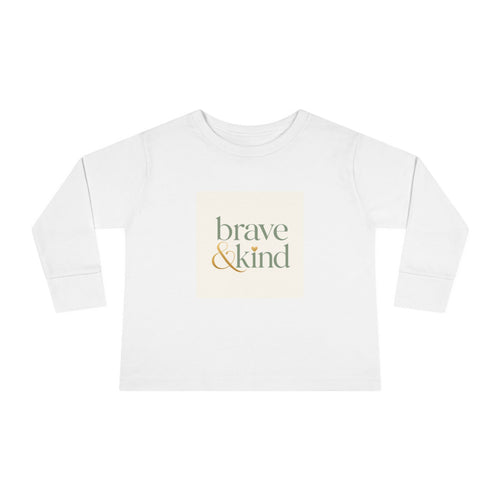 Brave And Kind toddler long-sleeve t-shirt for kids by Nureli Kids