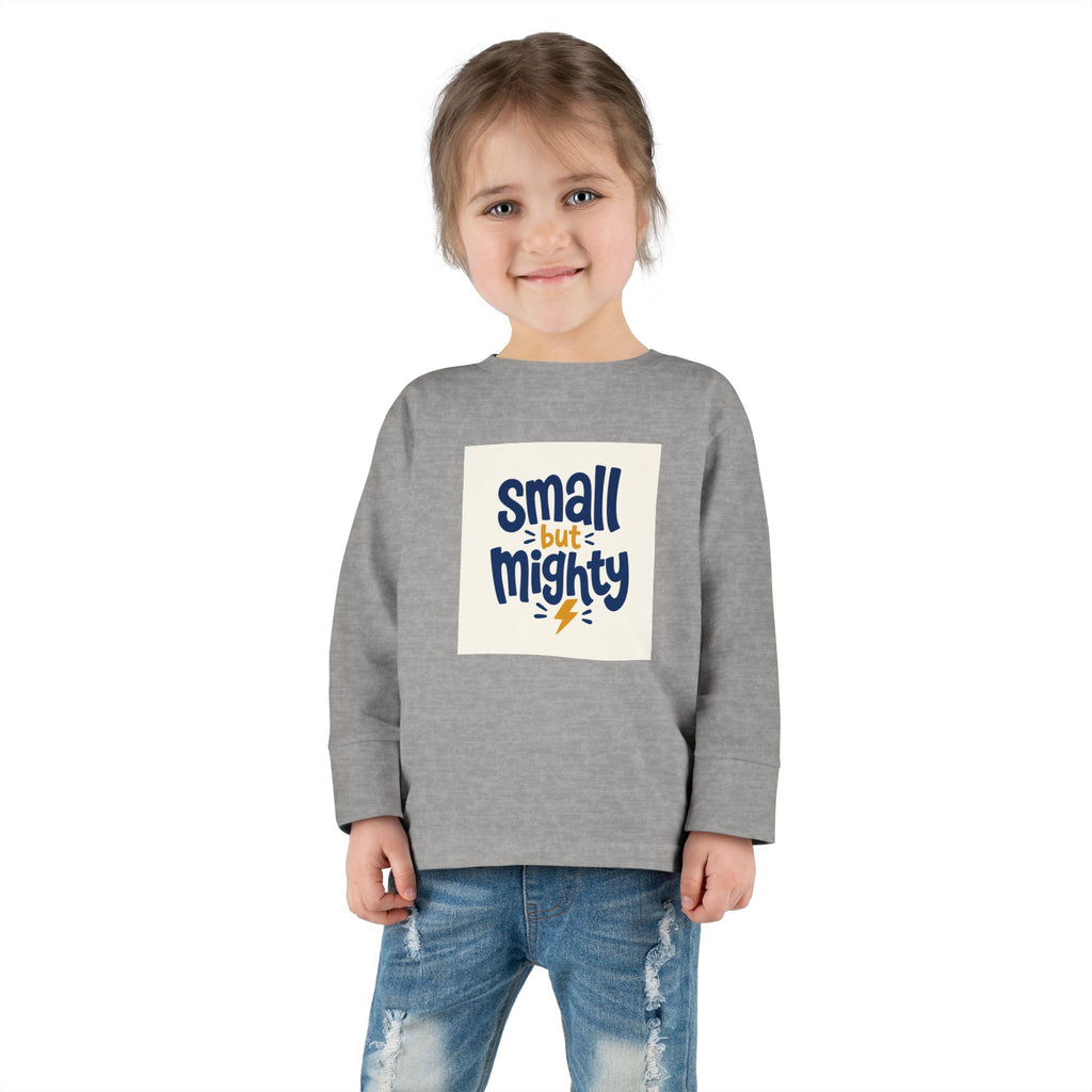 Small But Mighty Toddler Long-Sleeve Tee from the Nureli collection, view 14