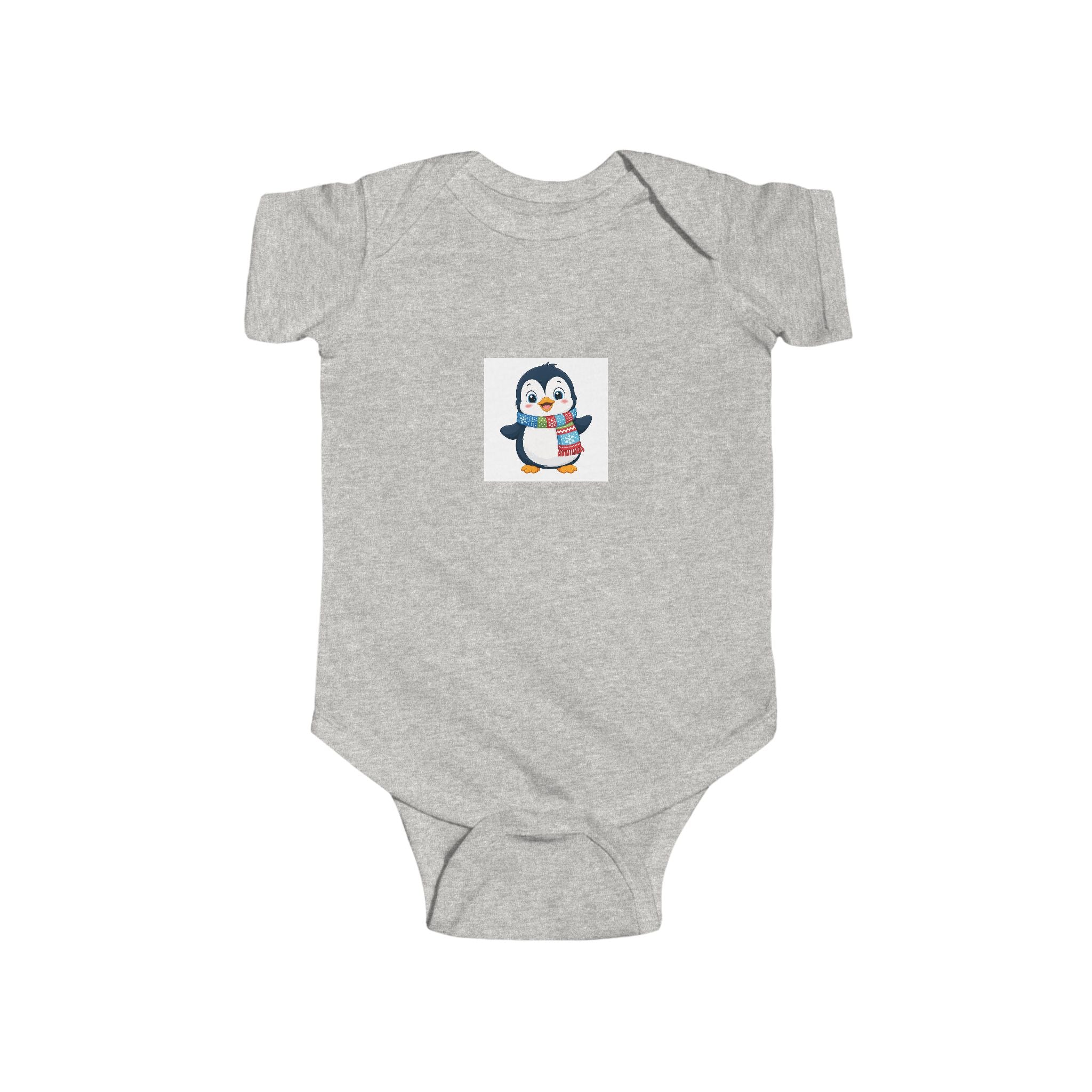 Waddle Penguin soft baby bodysuit from the Nureli collection, view 2