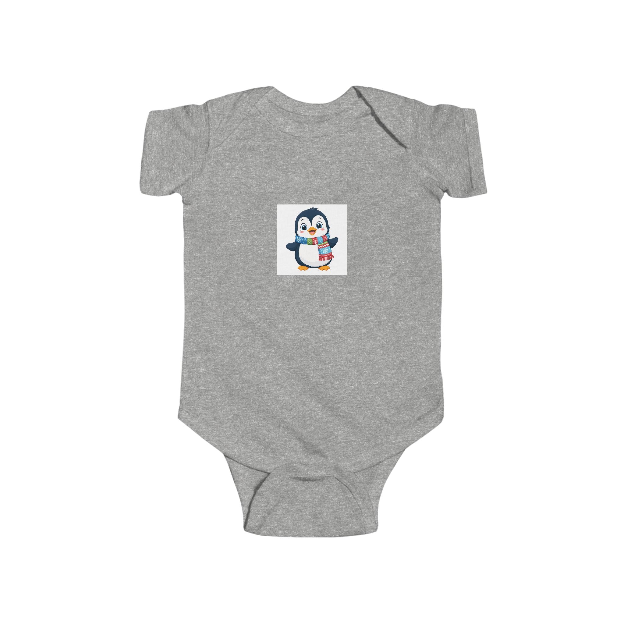 Waddle Penguin soft baby bodysuit from the Nureli collection, view 3