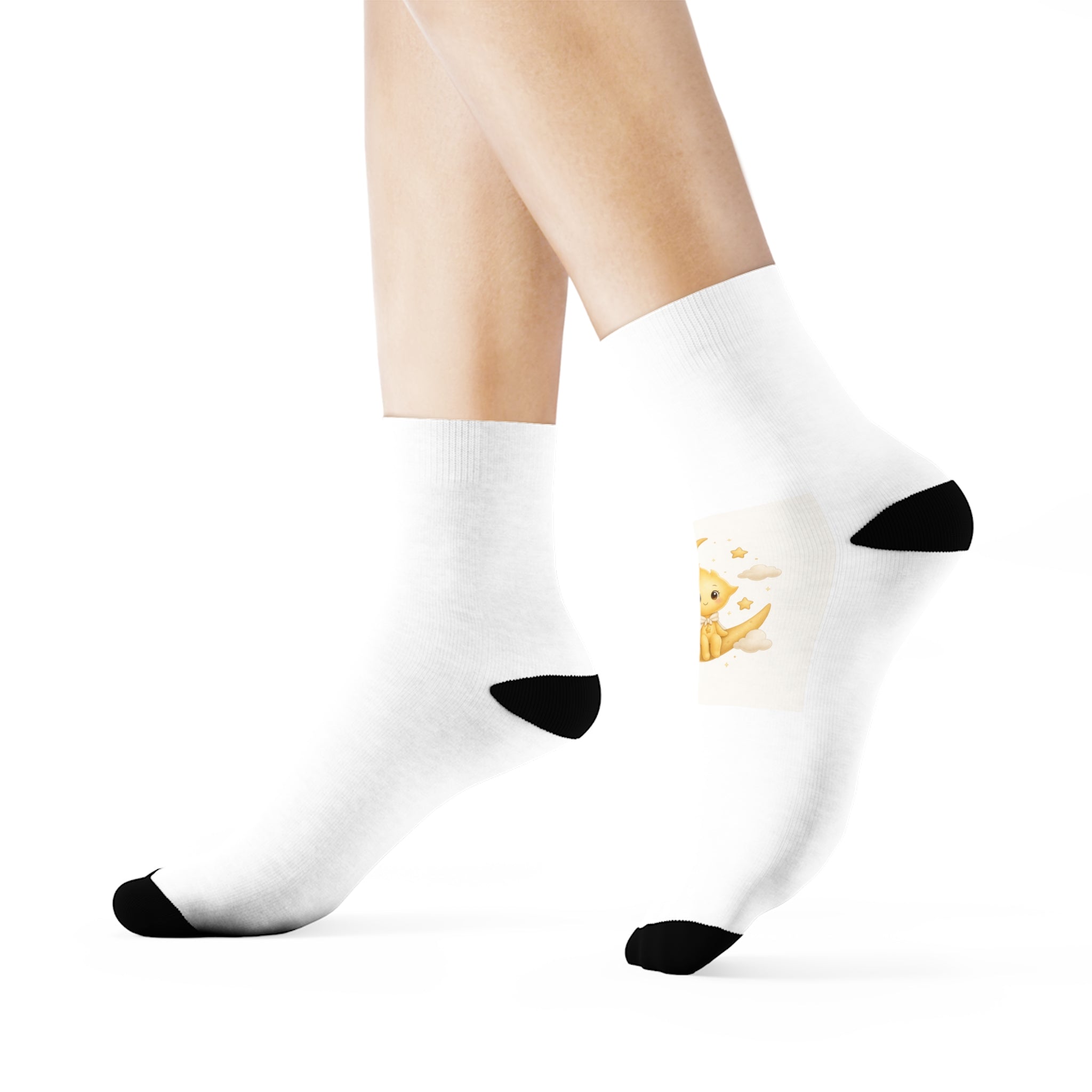 Lumi on the Moon Kids Crew Socks — Nureli Kids