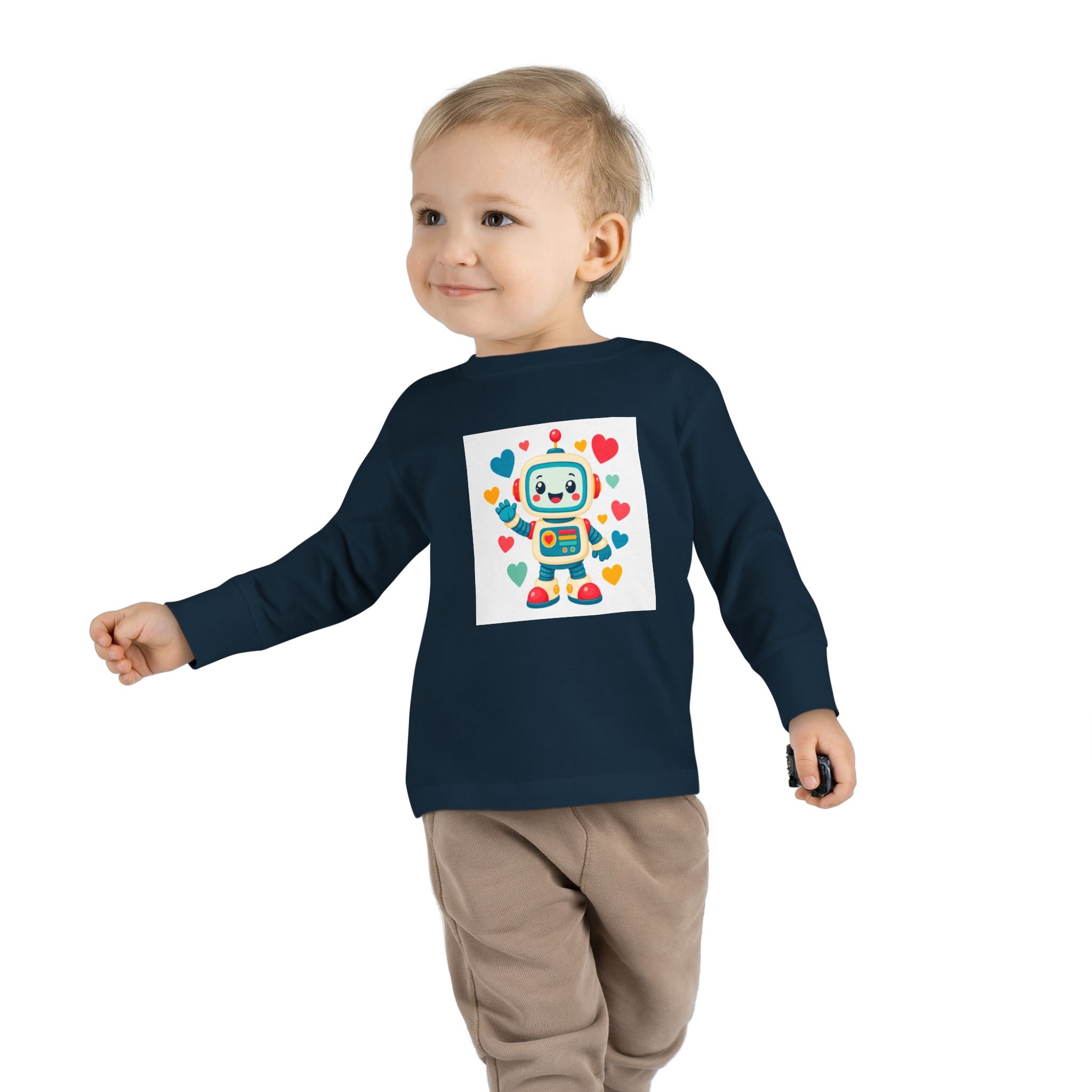 Beep Boop Robot Toddler Long-Sleeve Tee — Nureli Kids