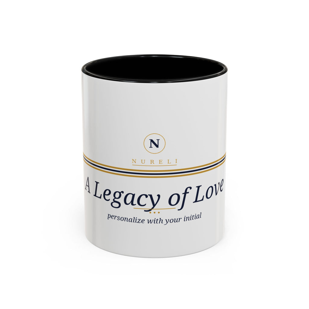 Monogram Legacy Ring ceramic coffee mug from the Nureli collection
