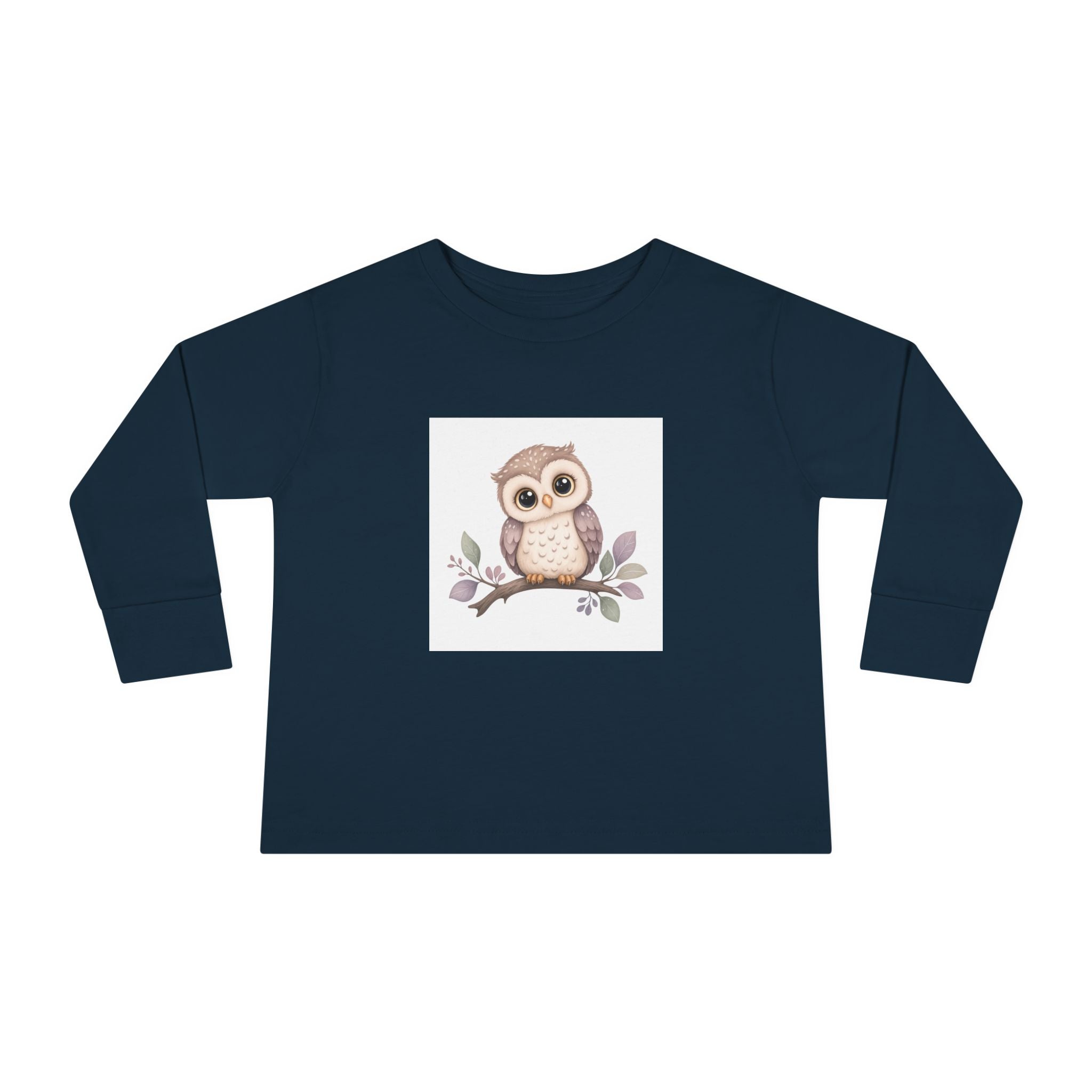 Wise Little Owl kids long-sleeve tee from the Nureli collection, view 6
