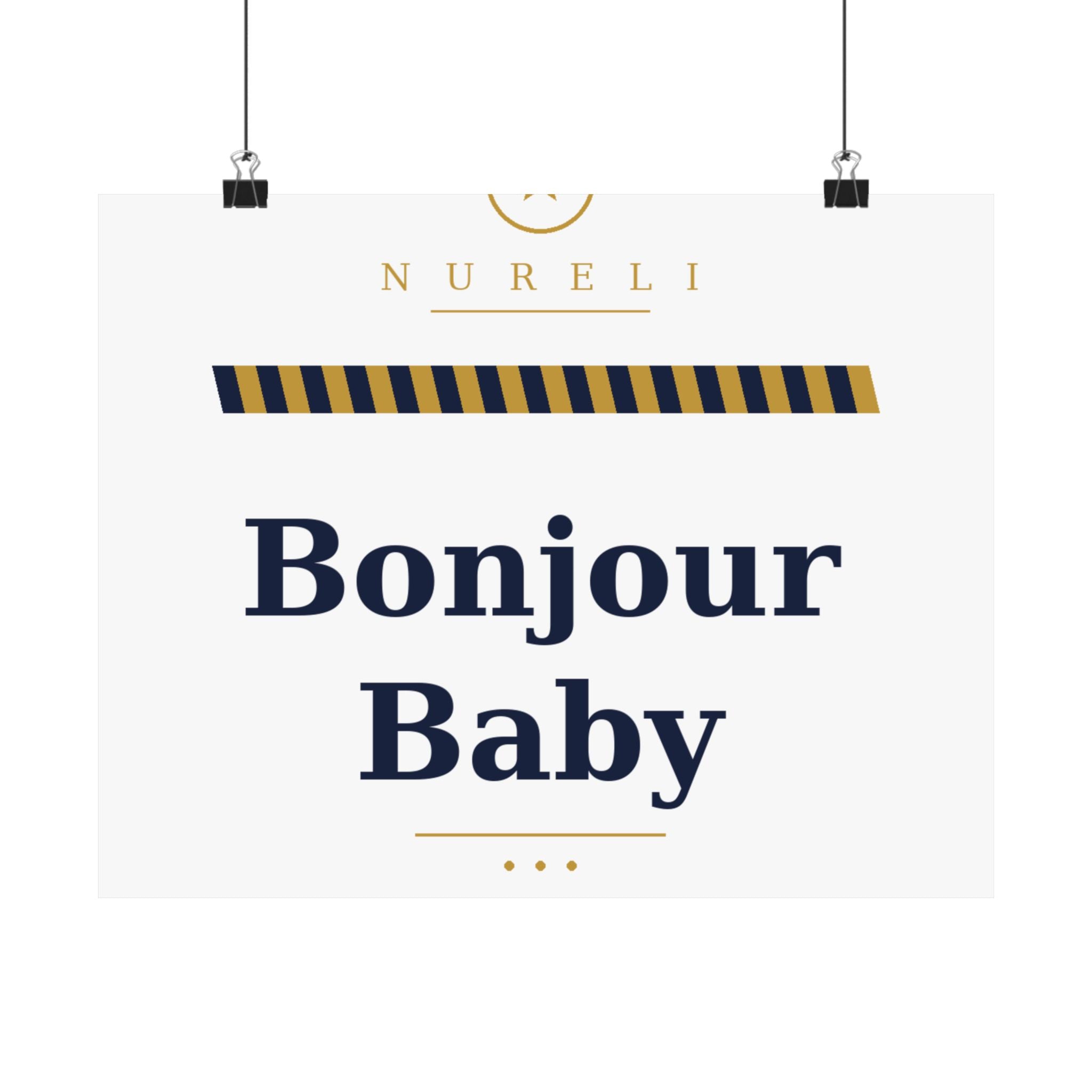 Bonjour Baby Art Print
