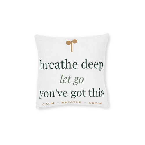 Breathe Deep, Let Go Pillow home decor piece from the Nureli collection