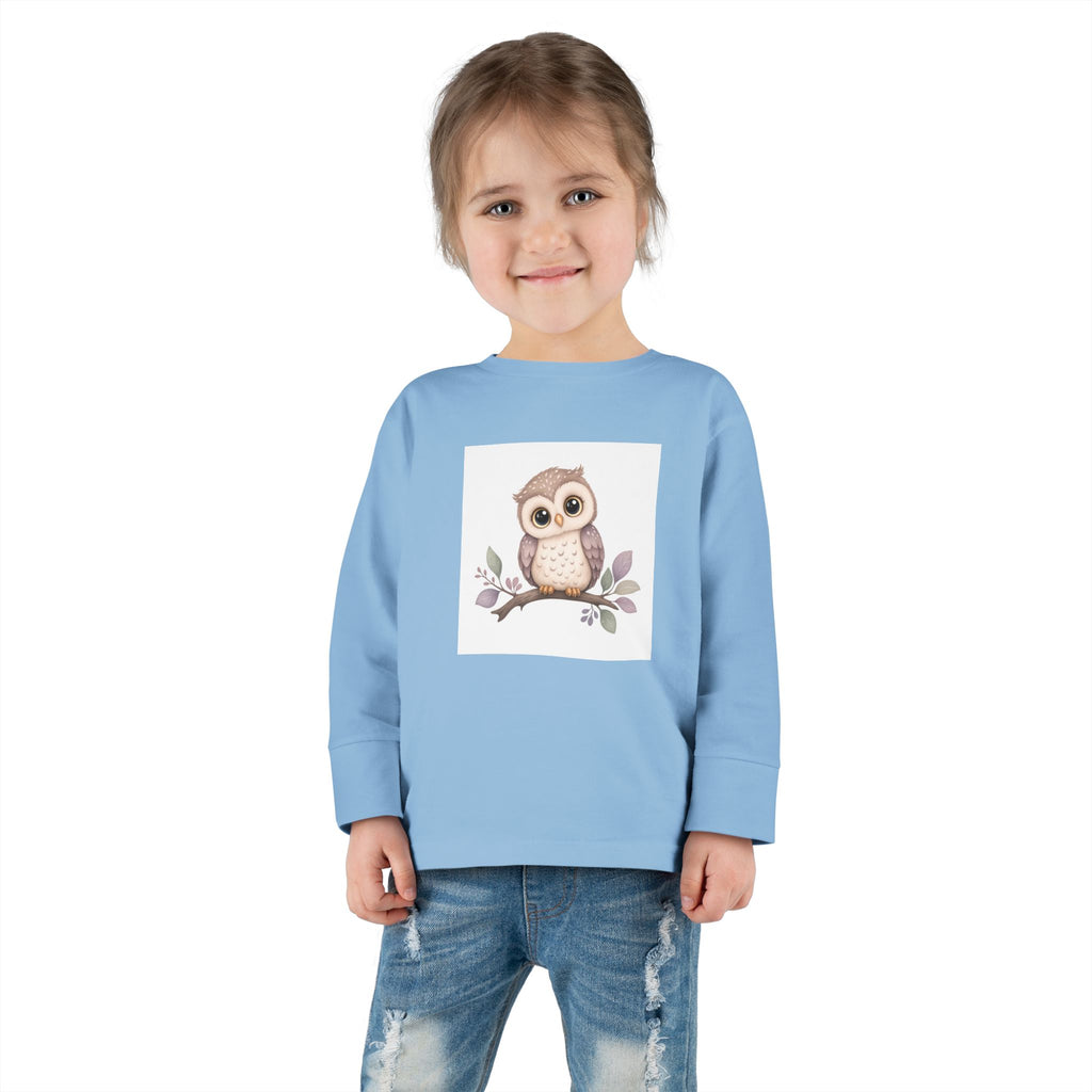 Wise Little Owl Toddler Long-Sleeve Tee — Nureli Kids