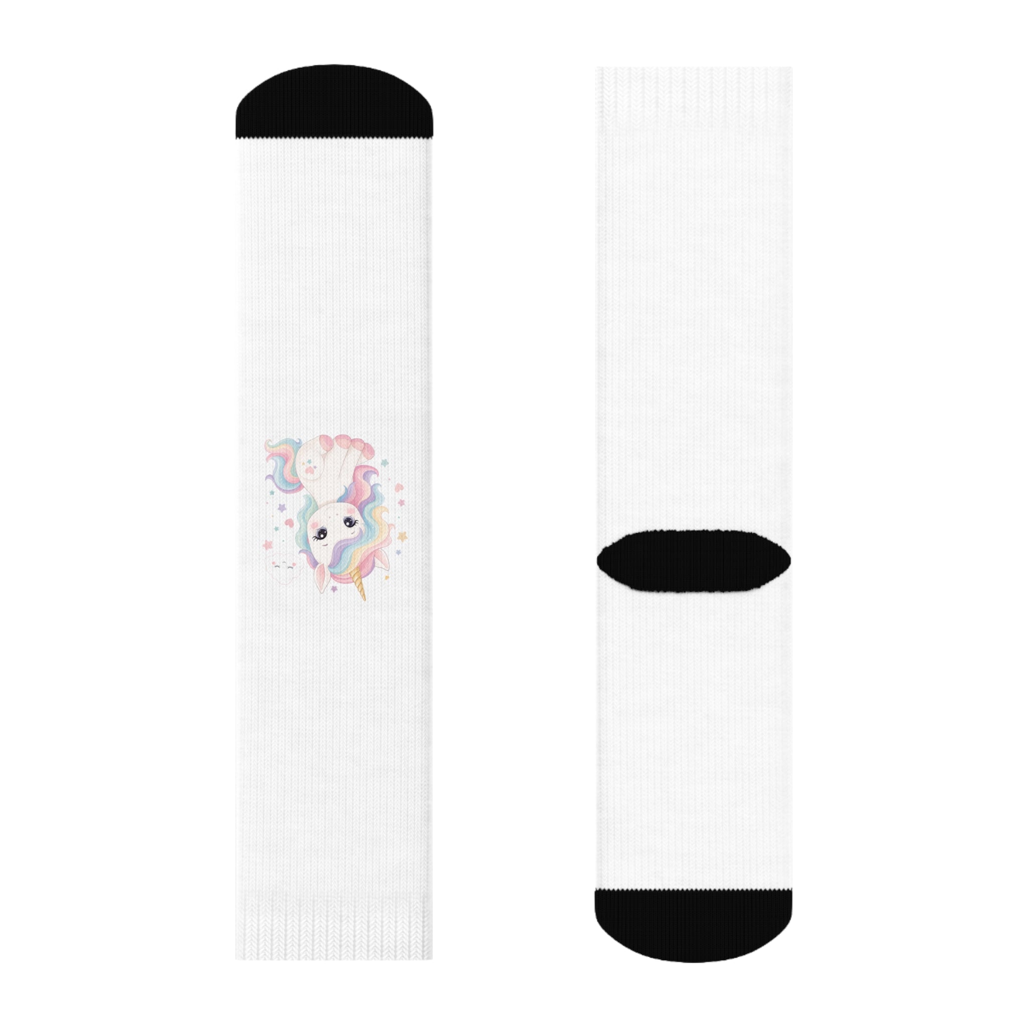 Dreamy Unicorn kids crew socks from the Nureli collection, view 3