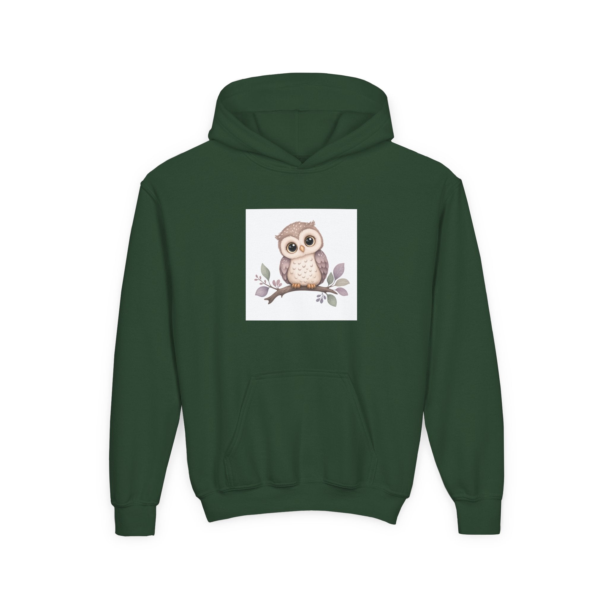 Wise Little Owl soft toddler hoodie from the Nureli collection, view 7