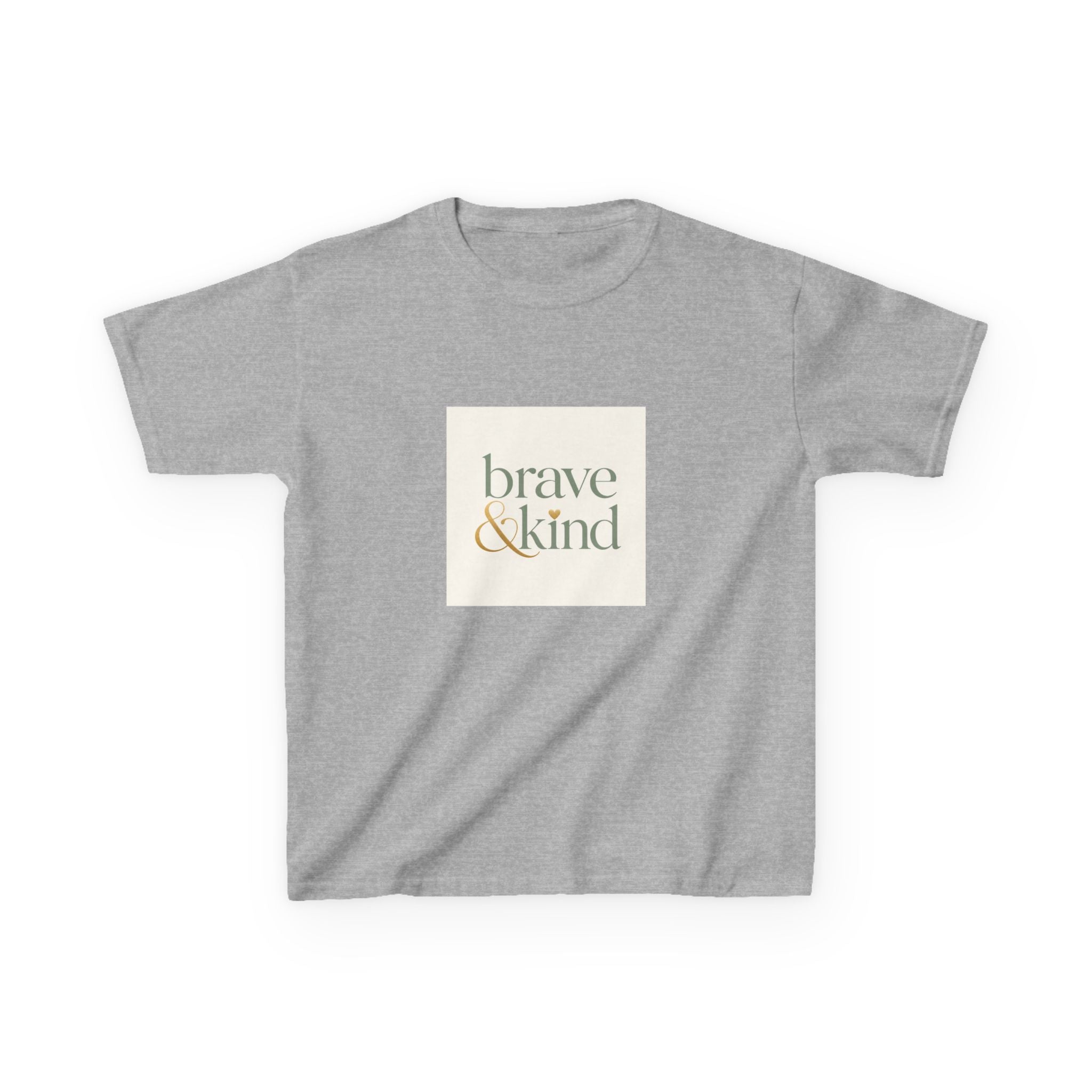 Brave And Kind soft kids tee from the Nureli collection, view 4
