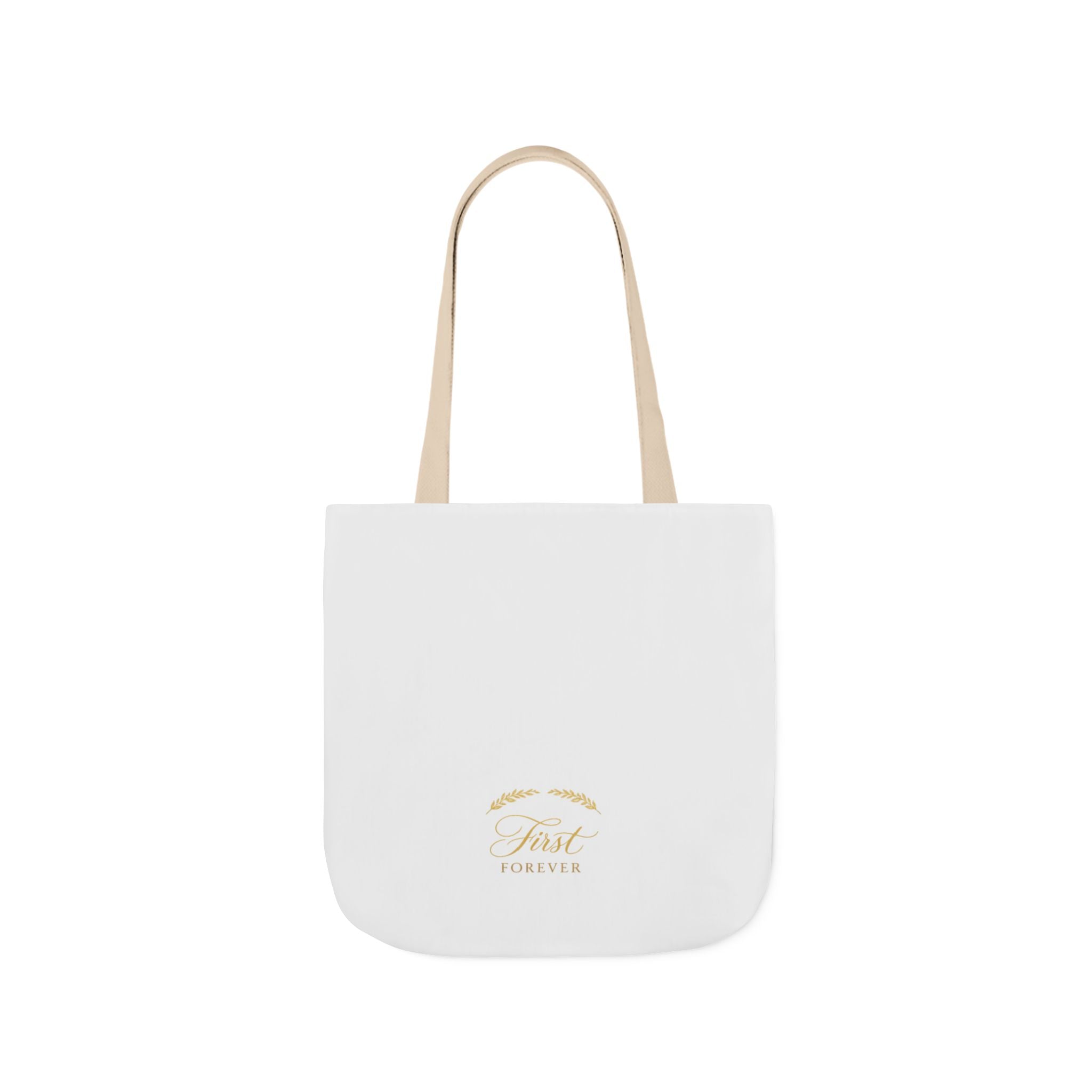 First & Forever canvas tote bag from the Nureli collection, view 7