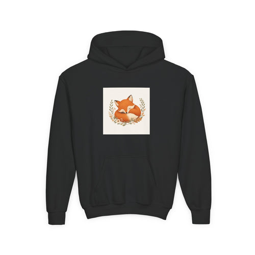 Clever Fox soft toddler hoodie from the Nureli collection, view 2