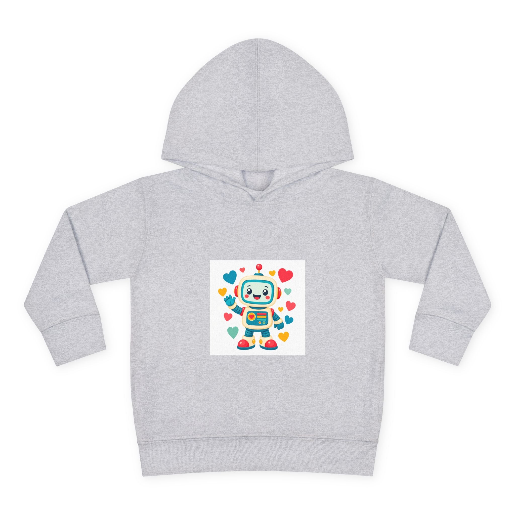 Beep Boop Robot soft toddler hoodie from the Nureli collection, view 3