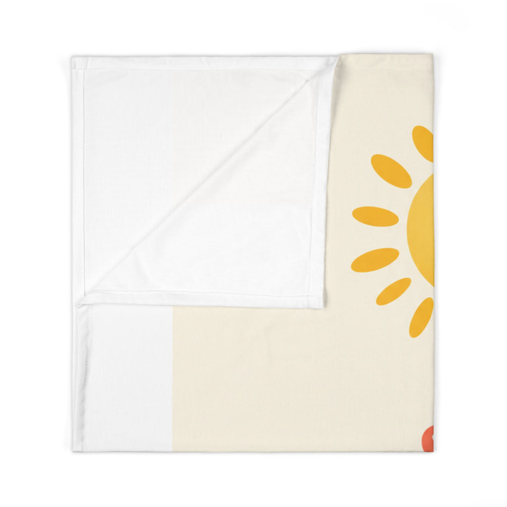 Hello Sunshine soft baby swaddle blanket from the Nureli collection, view 2