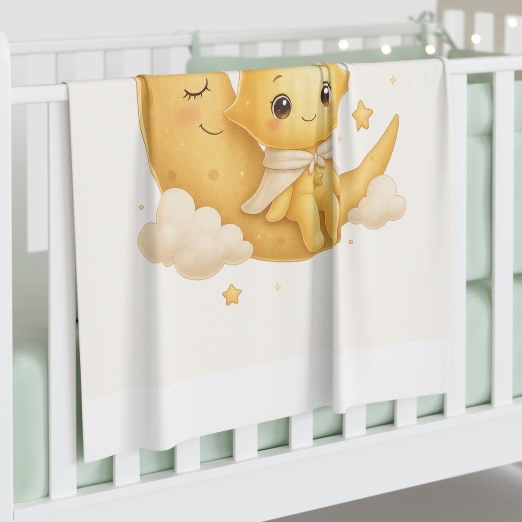 Lumi on the Moon Baby Swaddle Blanket — Nureli Kids