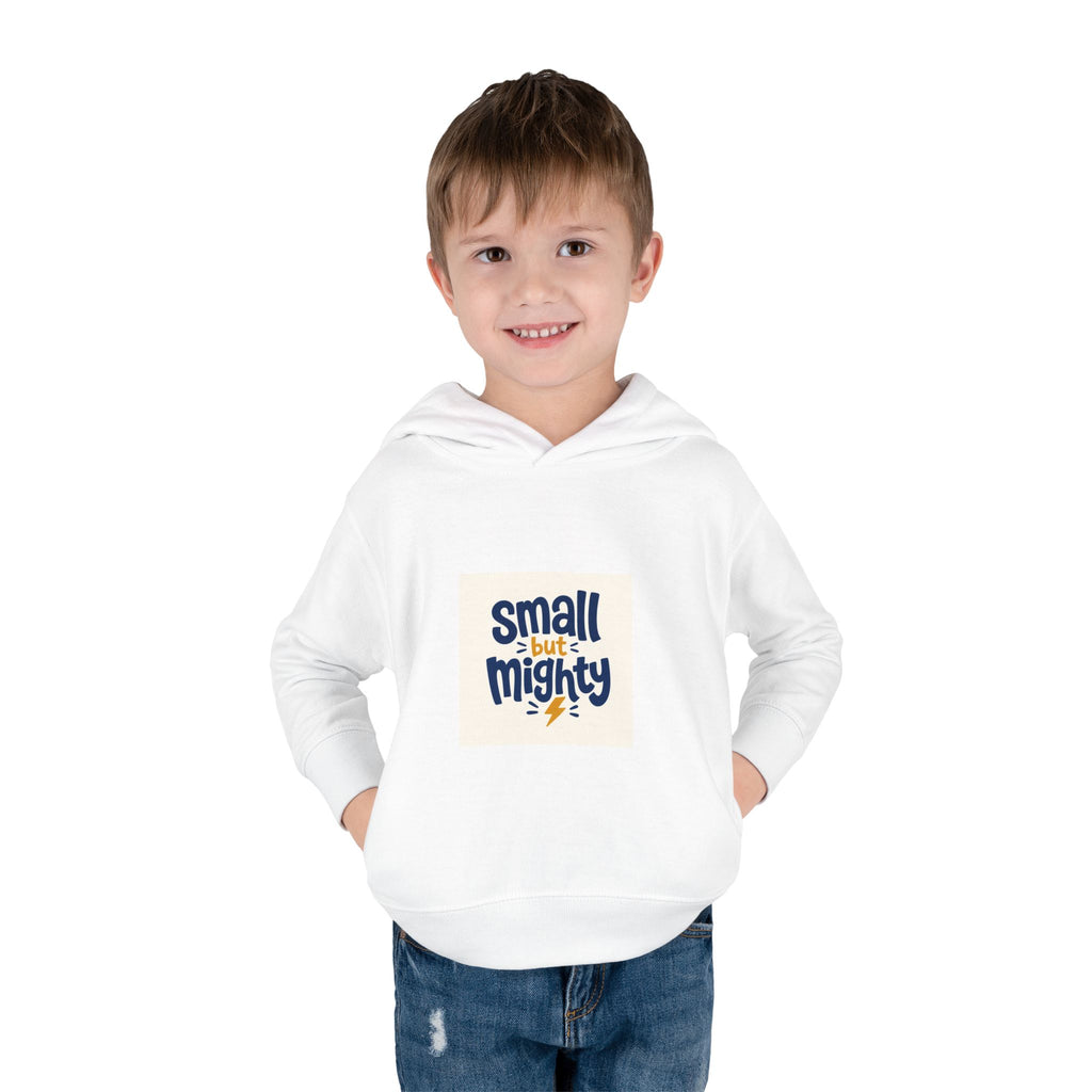 Small But Mighty Toddler Hoodie from the Nureli collection, view 18