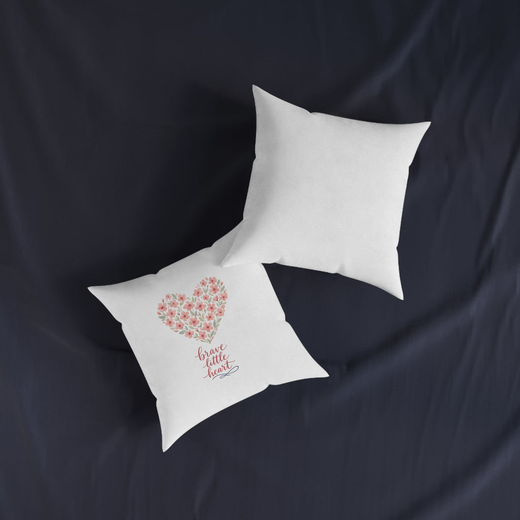 Brave little Heart Throw Pillow