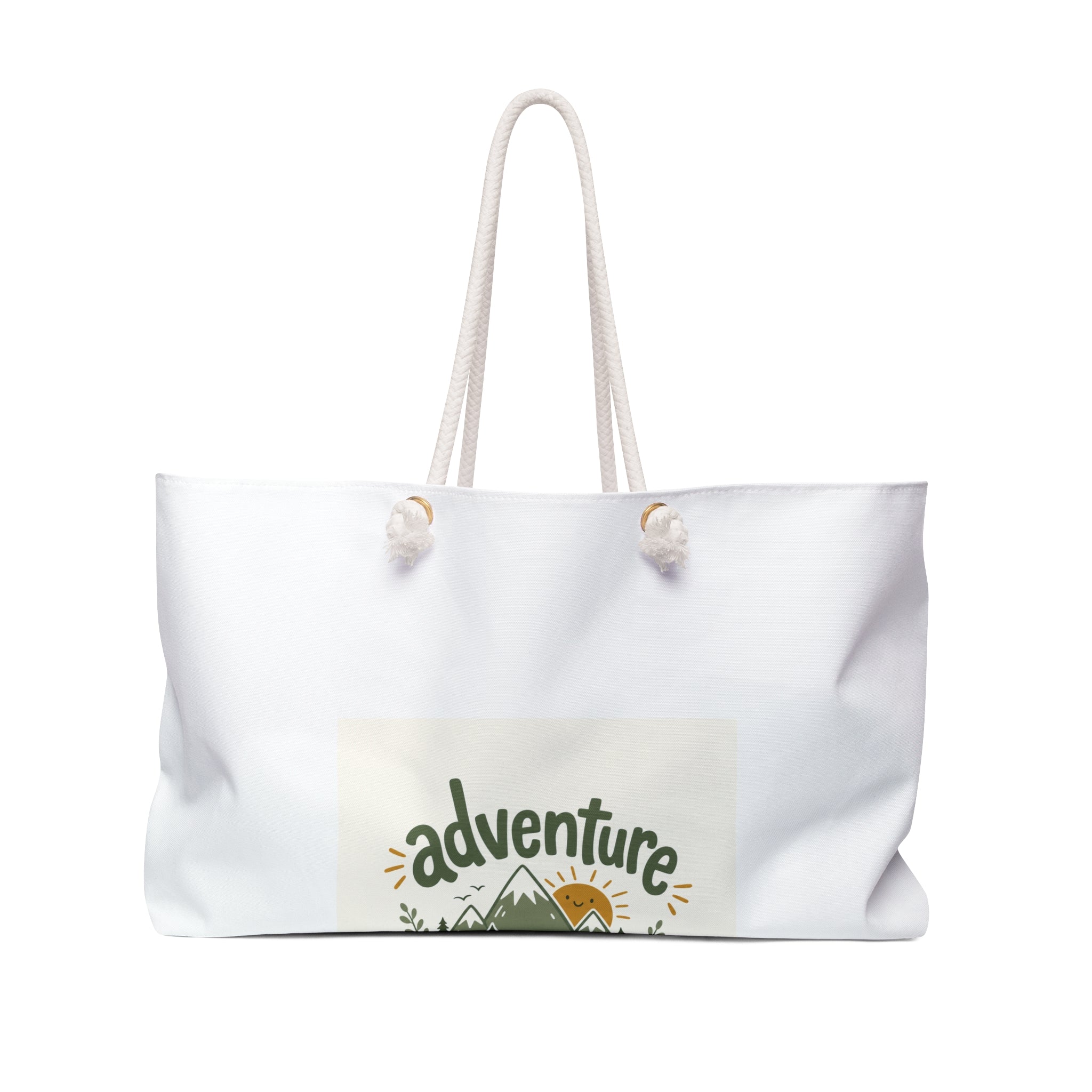 Adventure Awaits design on a premium weekender travel bag from Nureli Kids