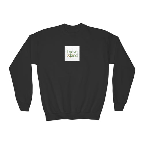 Brave And Kind kids crew sweatshirt from the Nureli collection, view 2