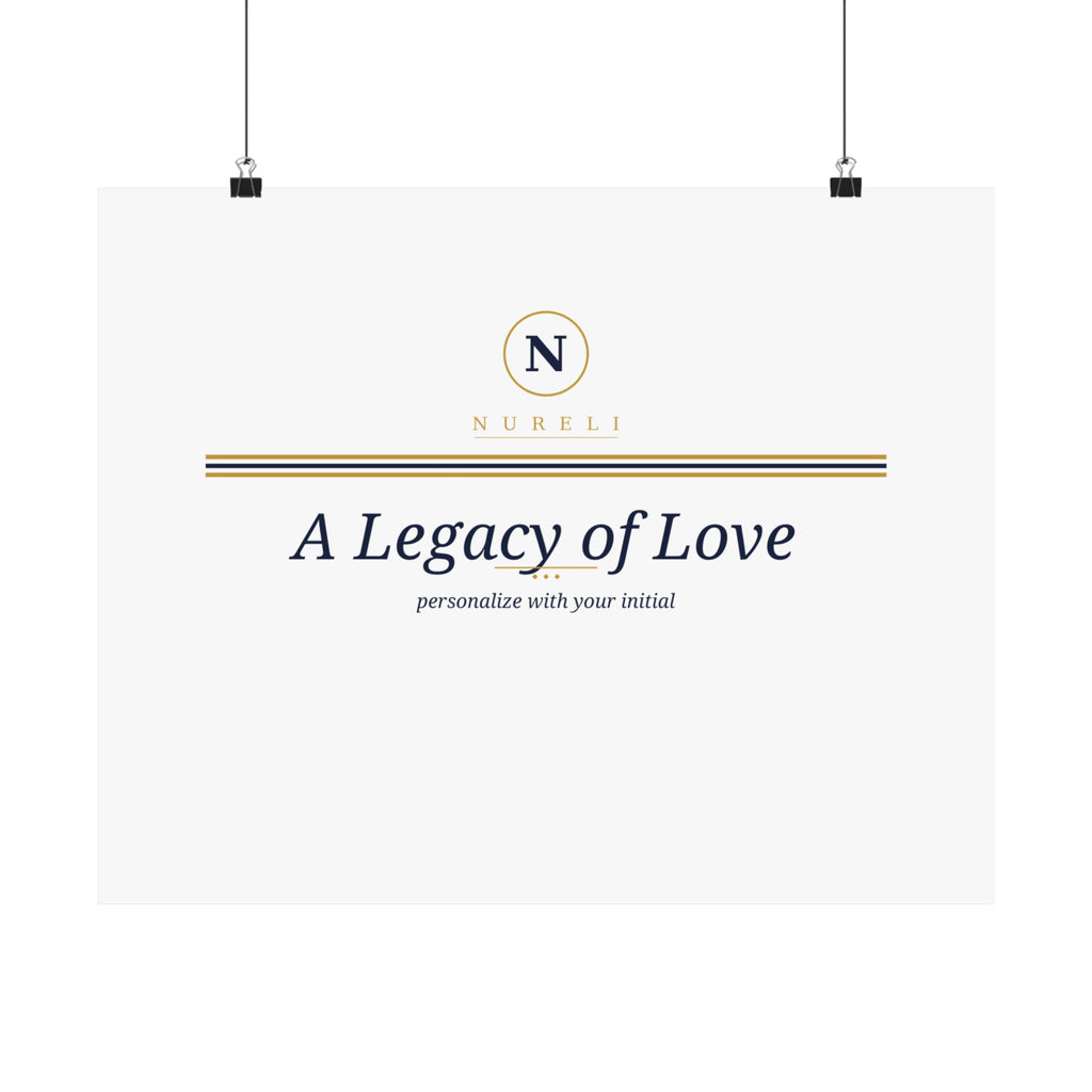 Monogram Legacy Ring wall art print from the Nureli collection, view 7
