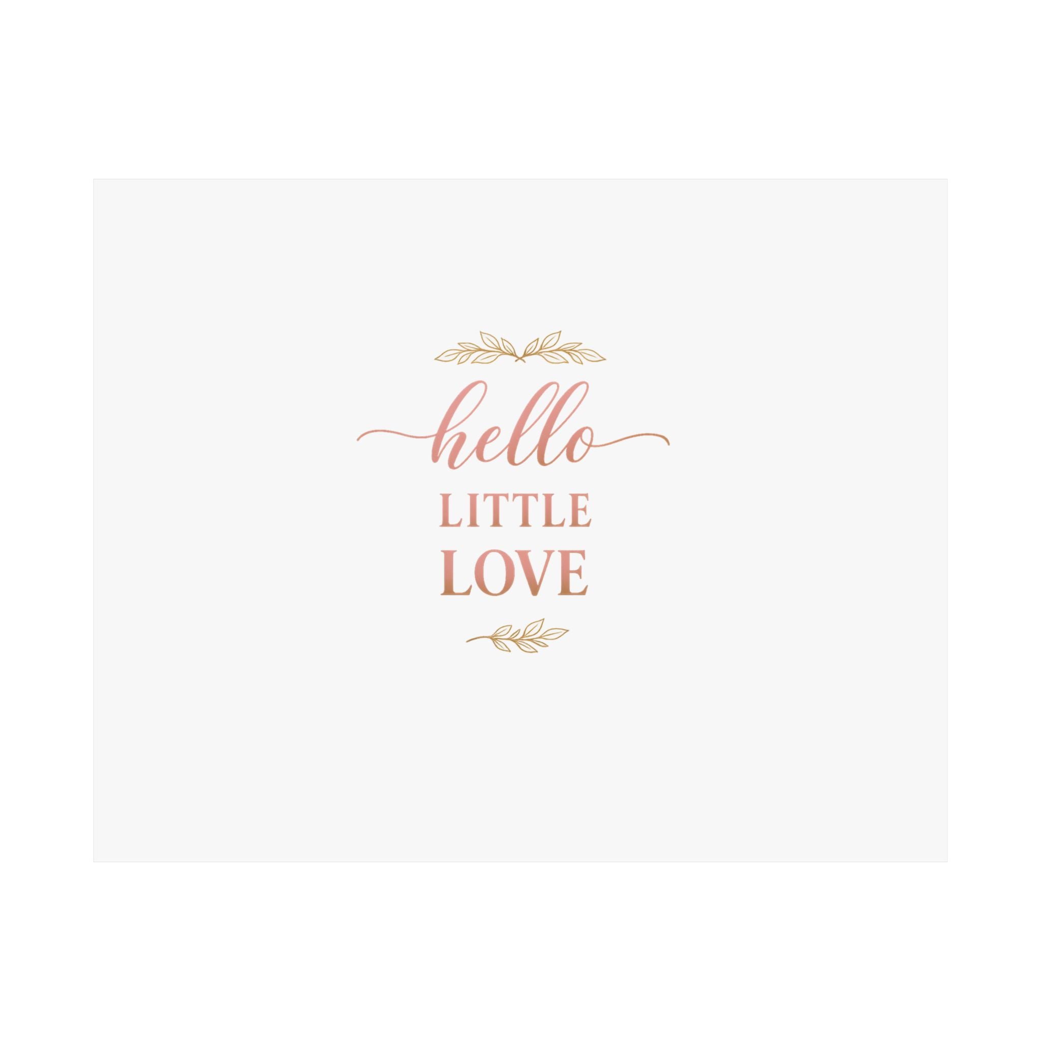 Hello, Little Love wall art print from the Nureli collection, view 2