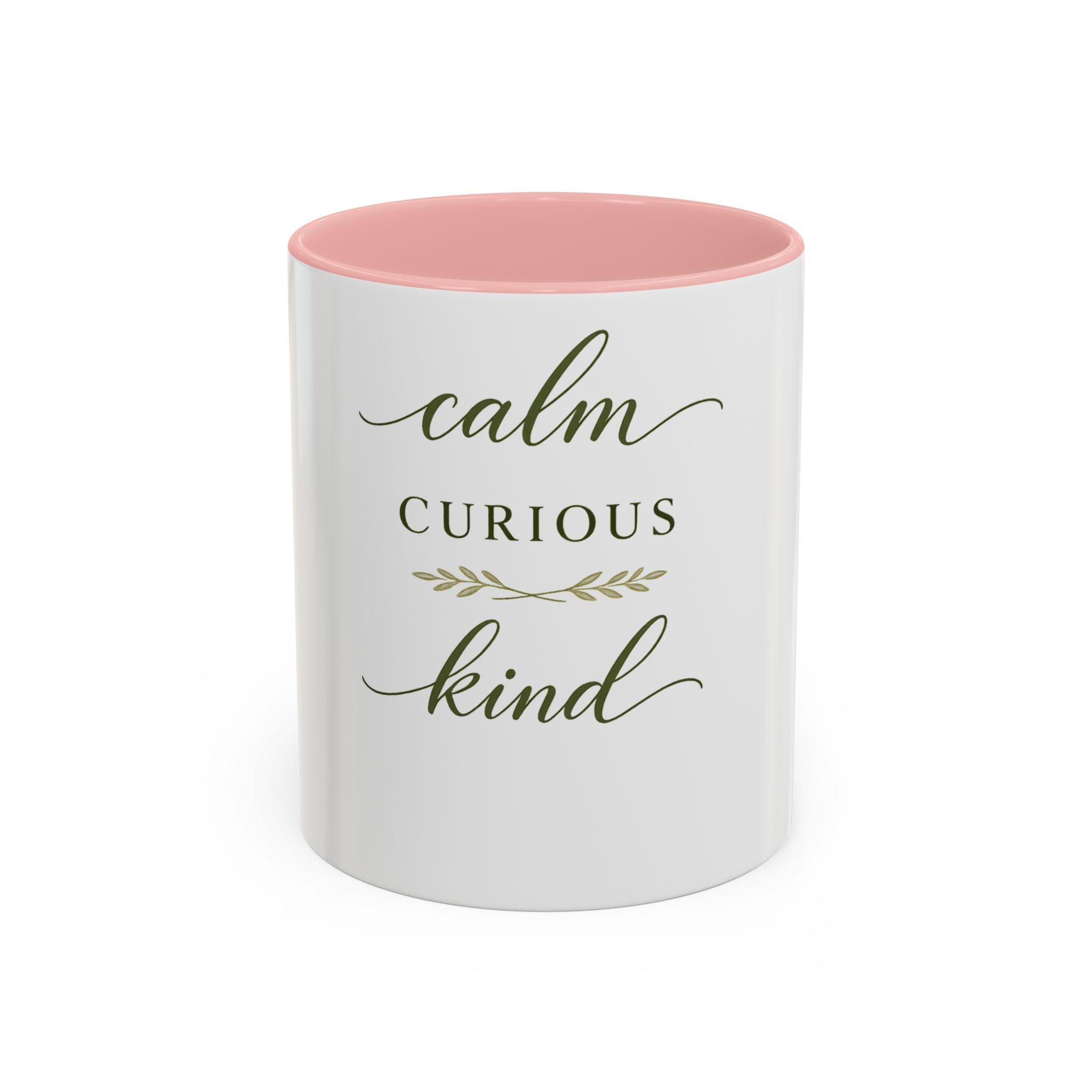 Calm, Curious, Kind ceramic coffee mug from the Nureli collection, view 4