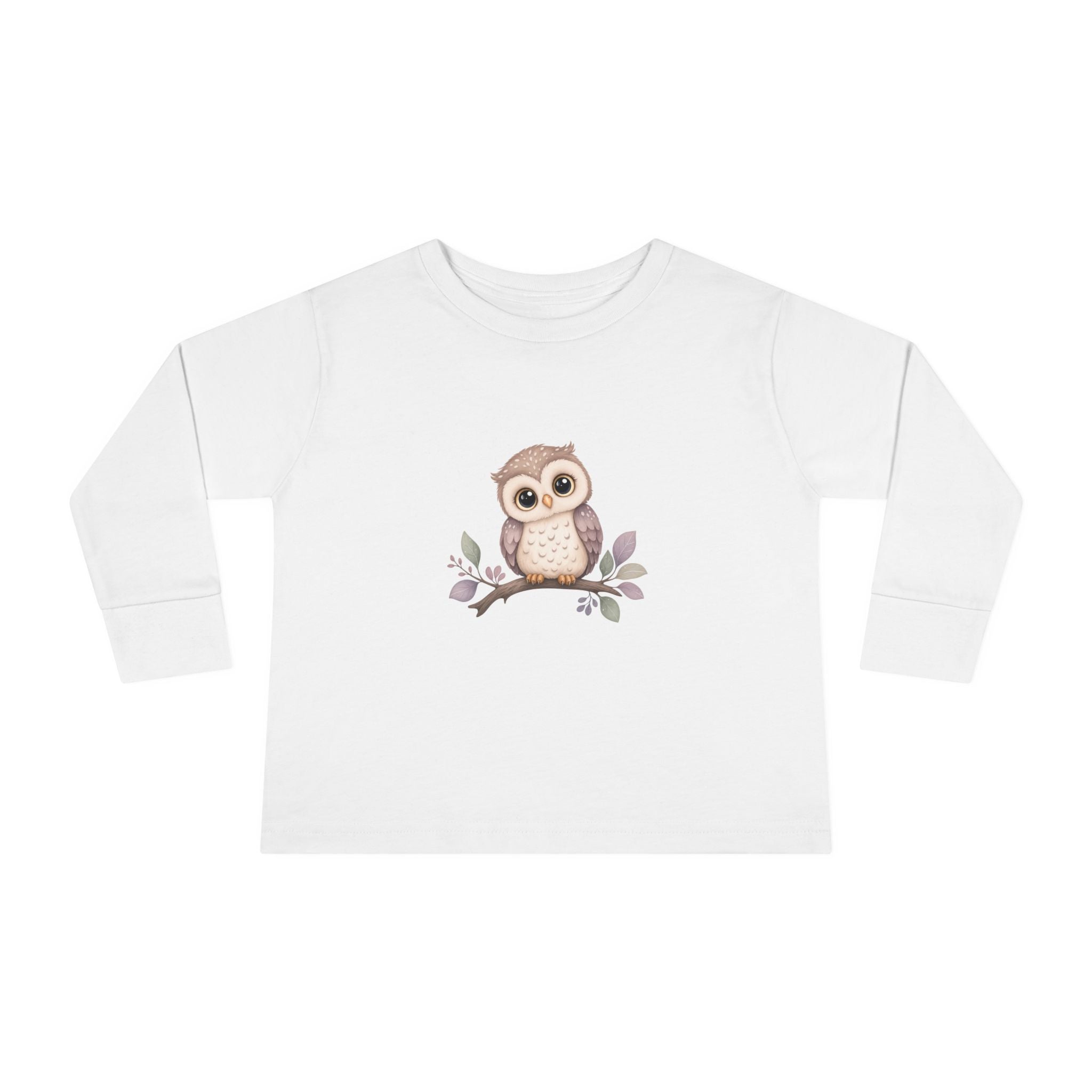 Wise Little Owl toddler long-sleeve t-shirt for kids by Nureli Kids