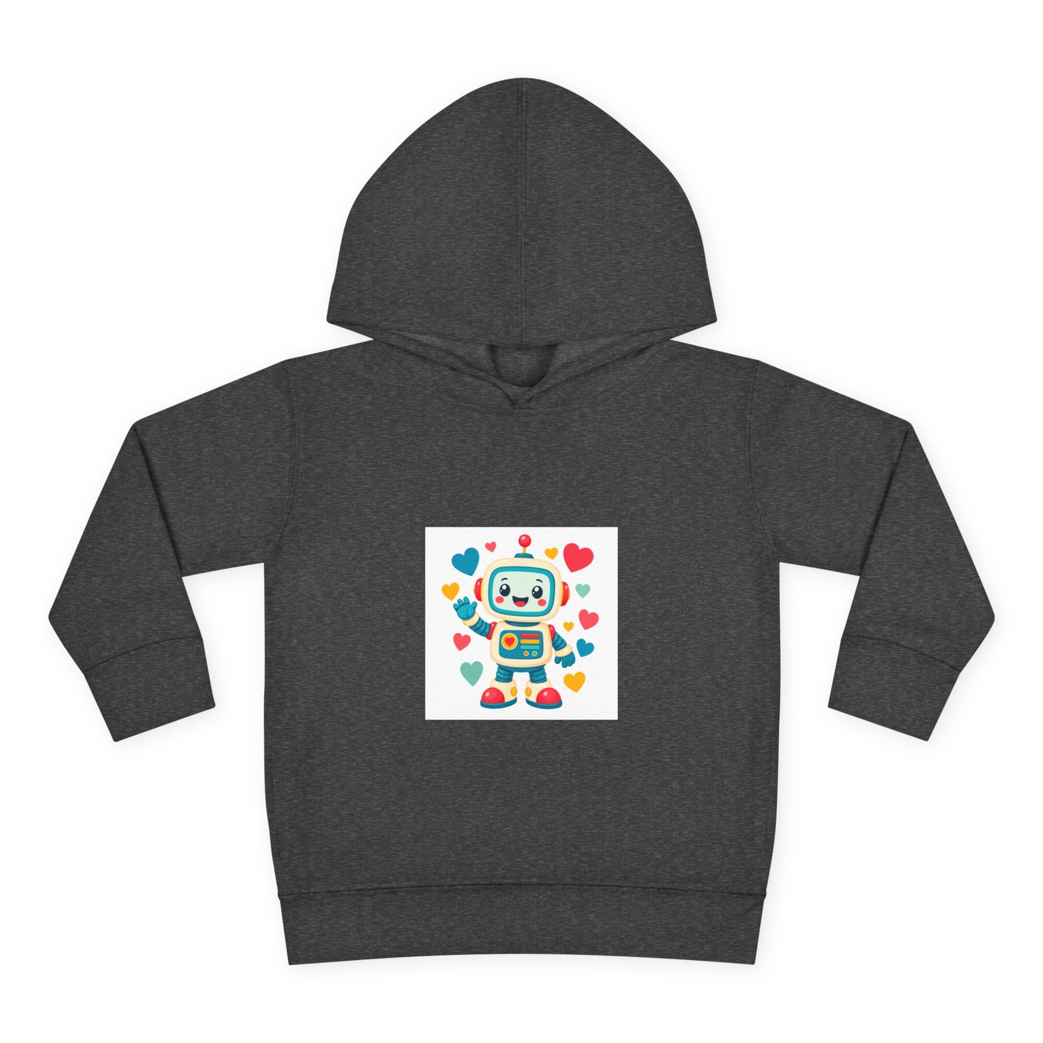 Beep Boop Robot soft toddler hoodie from the Nureli collection, view 8