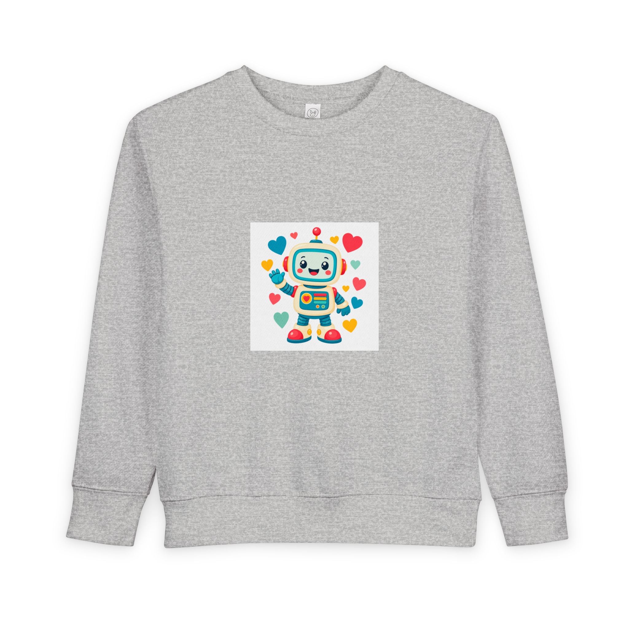 Beep Boop Robot soft toddler tee from the Nureli collection, view 2
