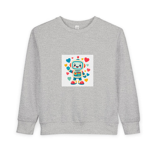 Beep Boop Robot soft toddler tee from the Nureli collection, view 2