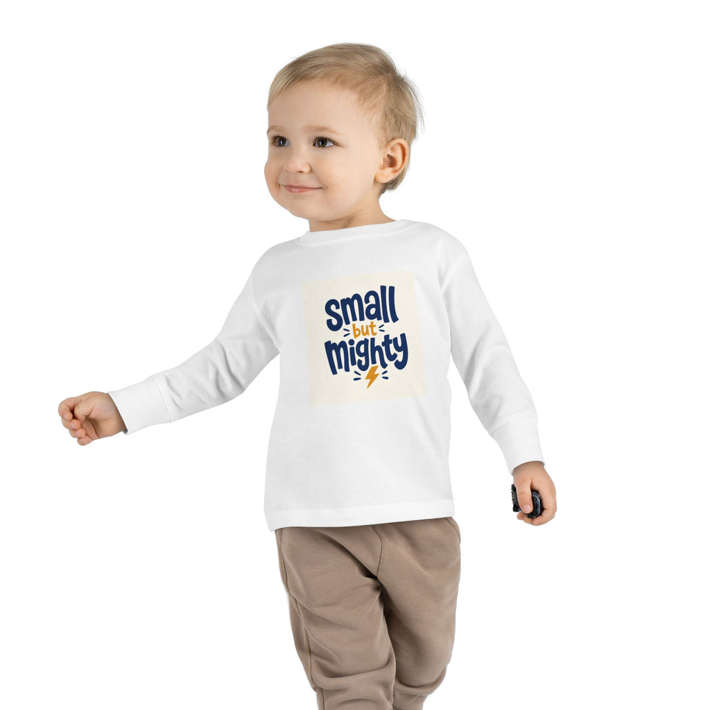 Small But Mighty Toddler Long-Sleeve Tee from the Nureli collection, view 10