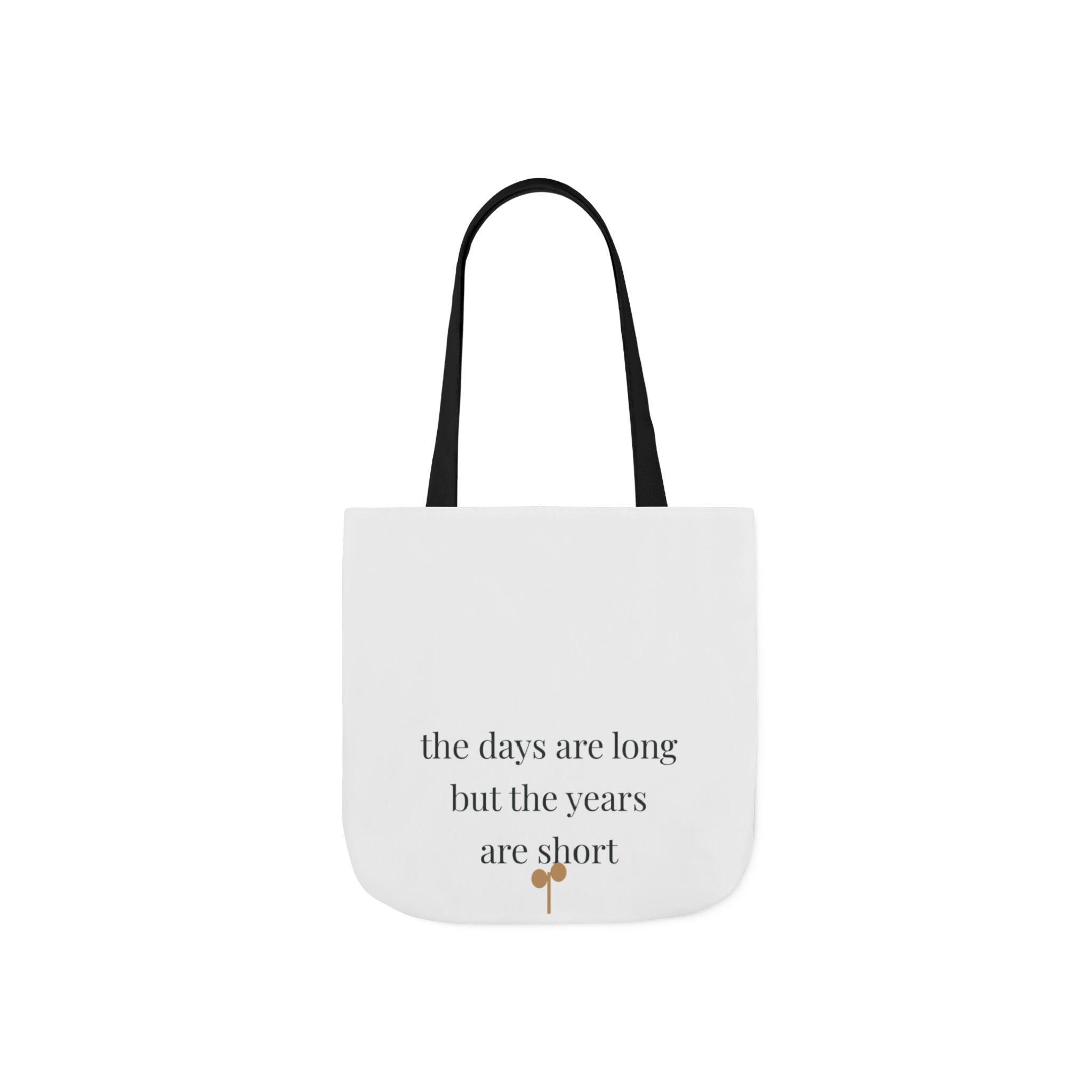 The days are long but the years are short Tote canvas tote bag from the Nureli collection, view 2