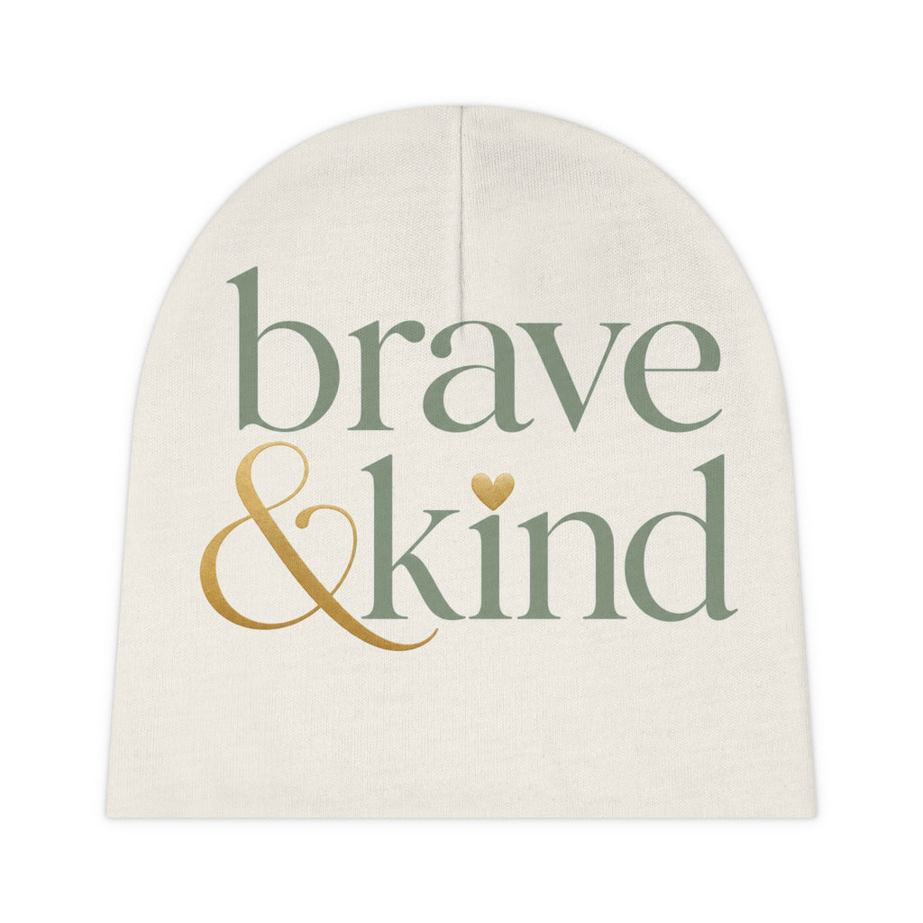 Brave And Kind kids beanie from the Nureli collection, view 2
