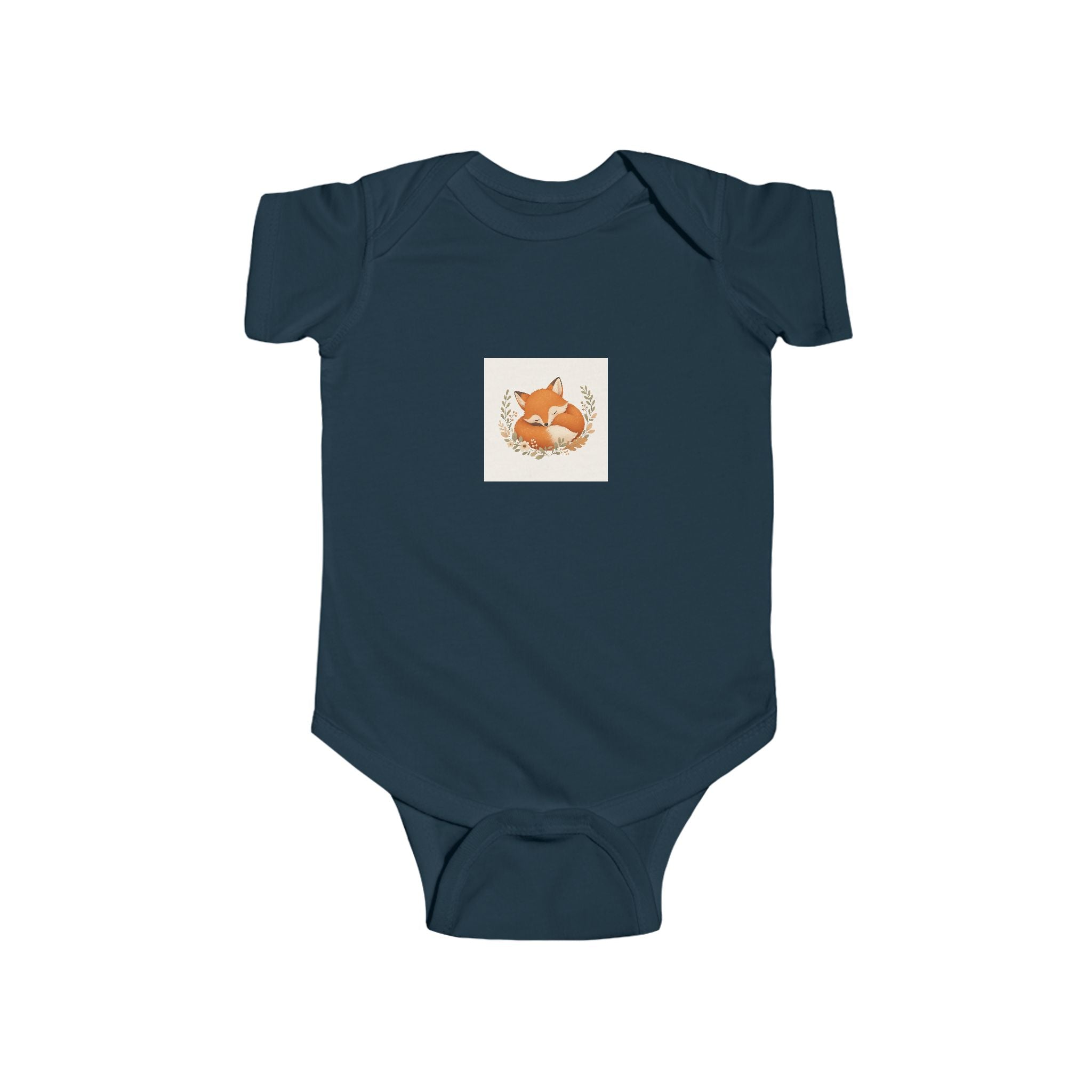 Clever Fox soft baby bodysuit from the Nureli collection, view 10
