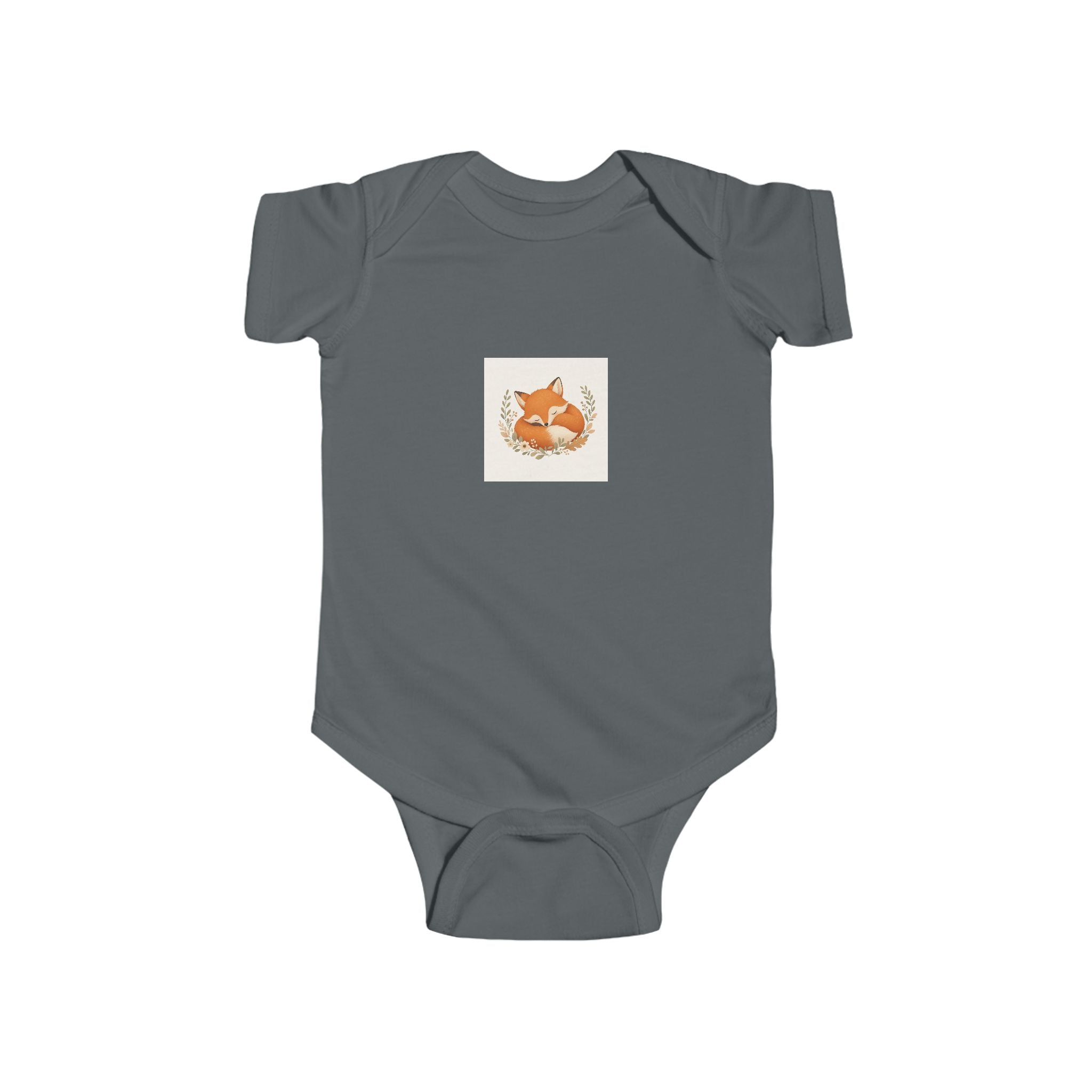 Clever Fox soft baby bodysuit from the Nureli collection, view 7