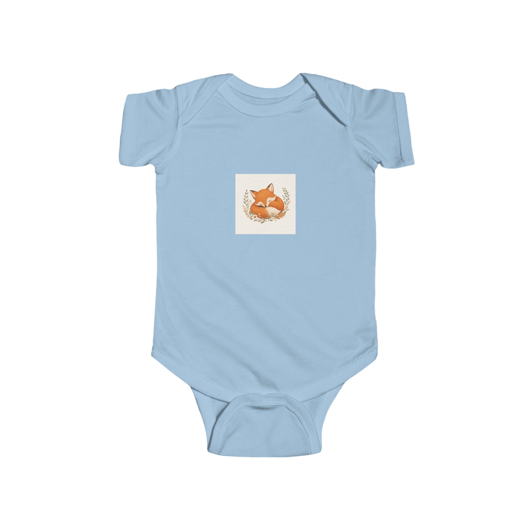 Clever Fox soft baby bodysuit from the Nureli collection, view 5
