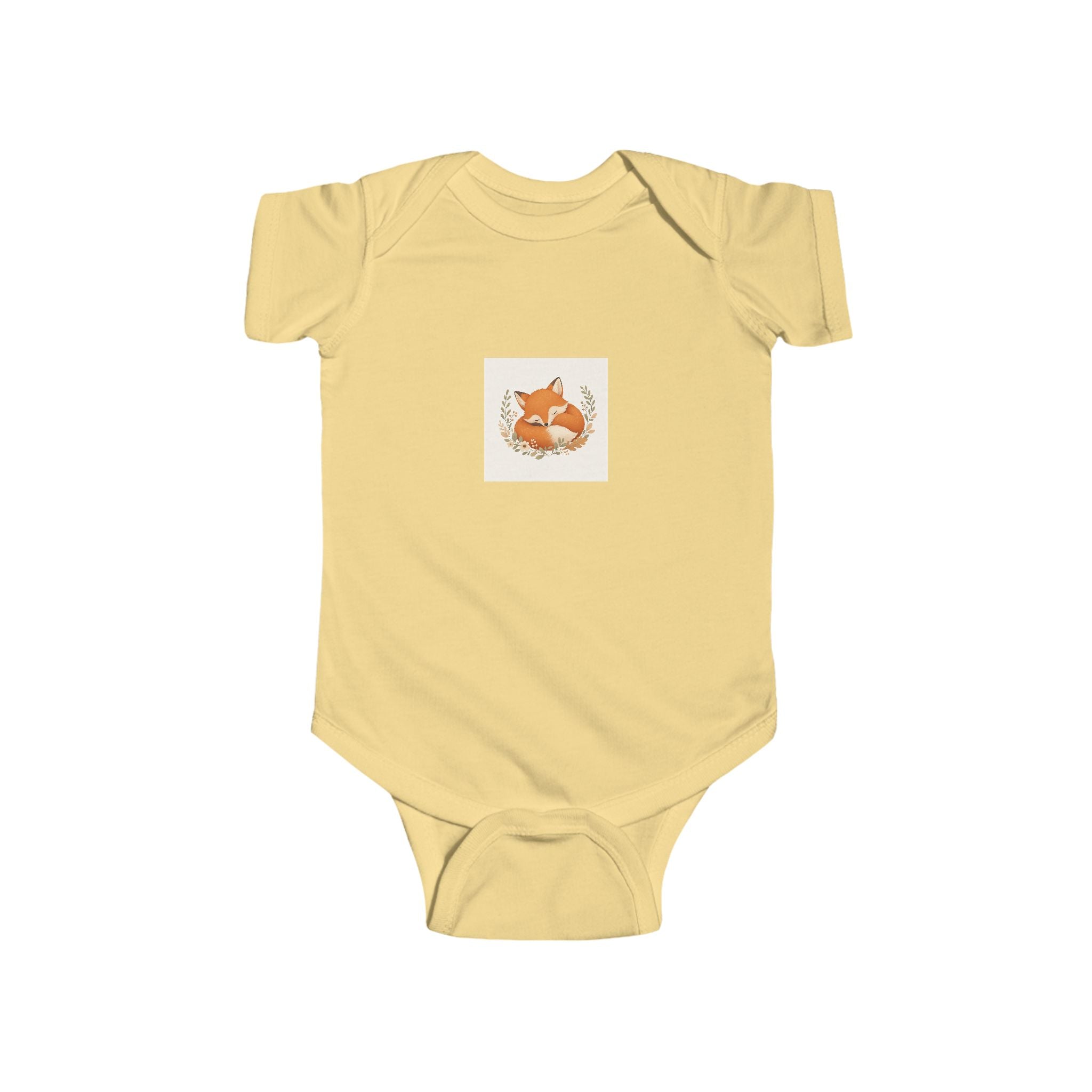 Clever Fox soft baby bodysuit from the Nureli collection, view 4