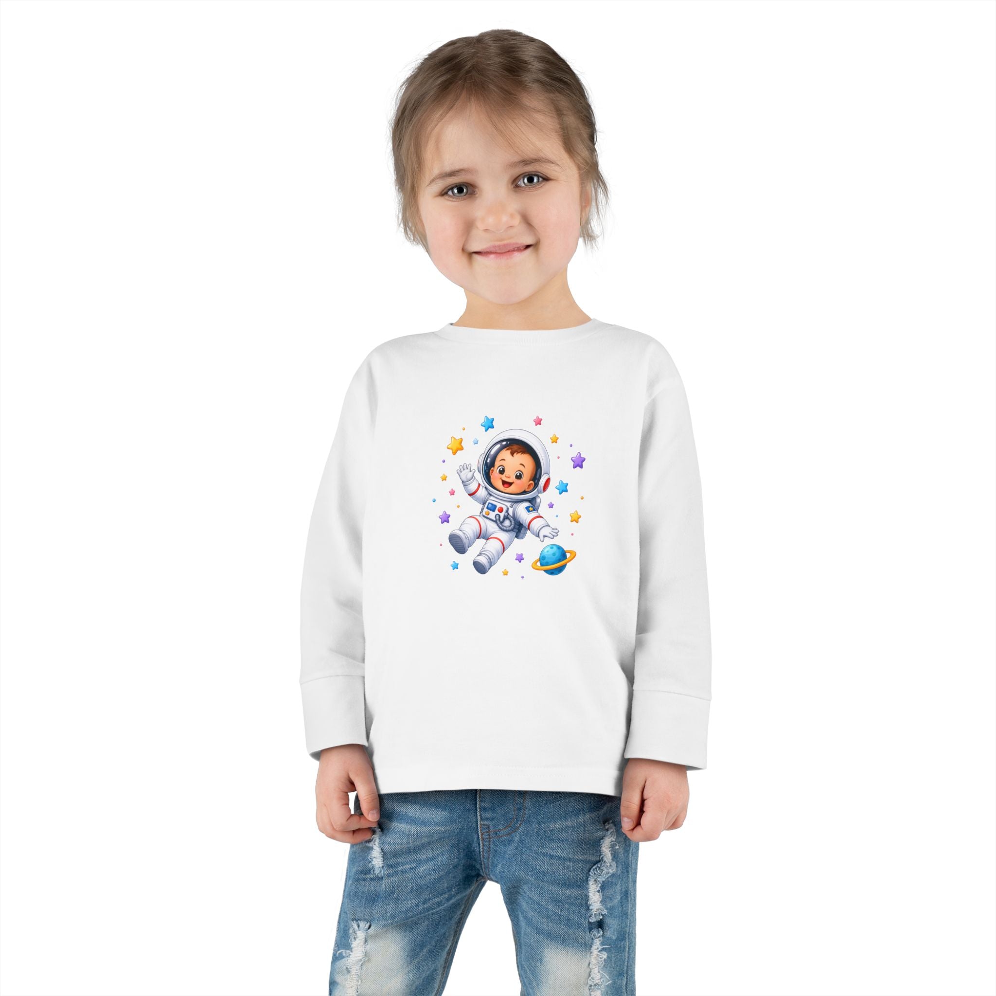Little Astronaut Toddler Long-Sleeve Tee — Nureli Kids