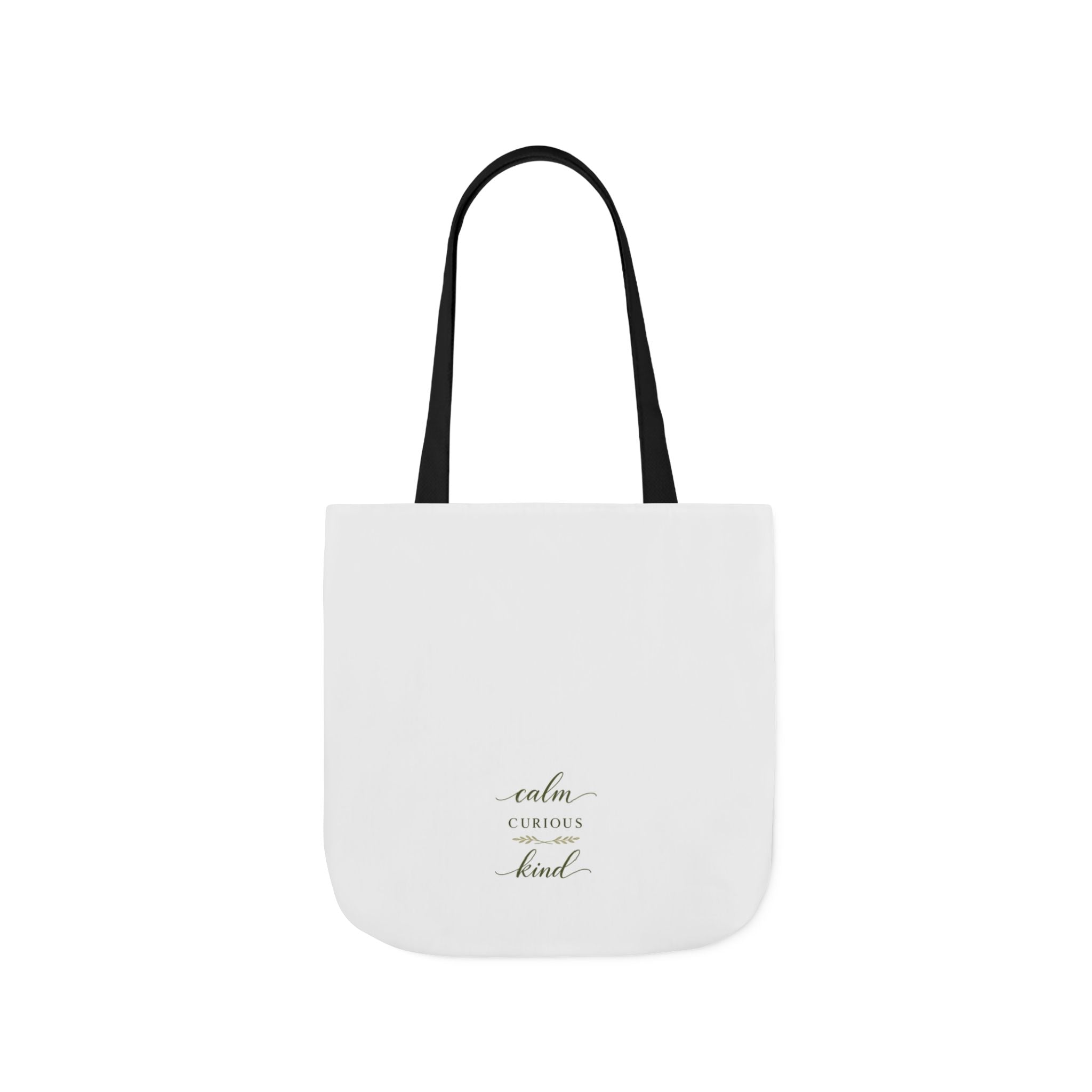 Calm, Curious, Kind canvas tote bag from the Nureli collection, view 8
