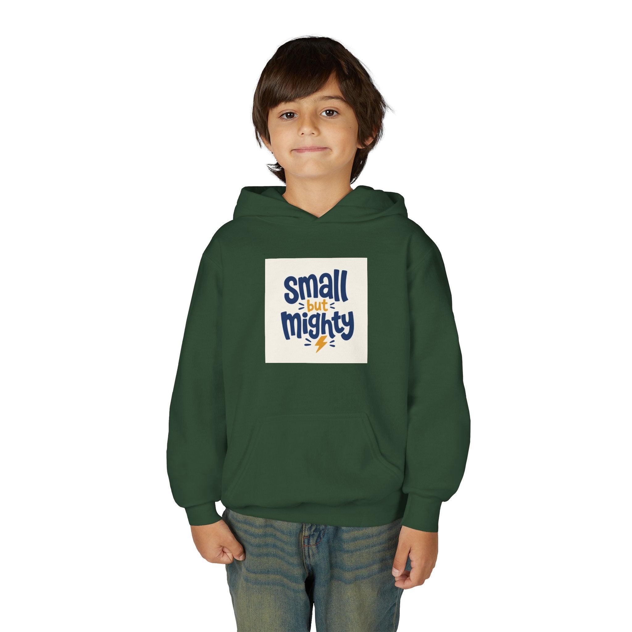 Small But Mighty Kids Hoodie from the Nureli collection, view 36