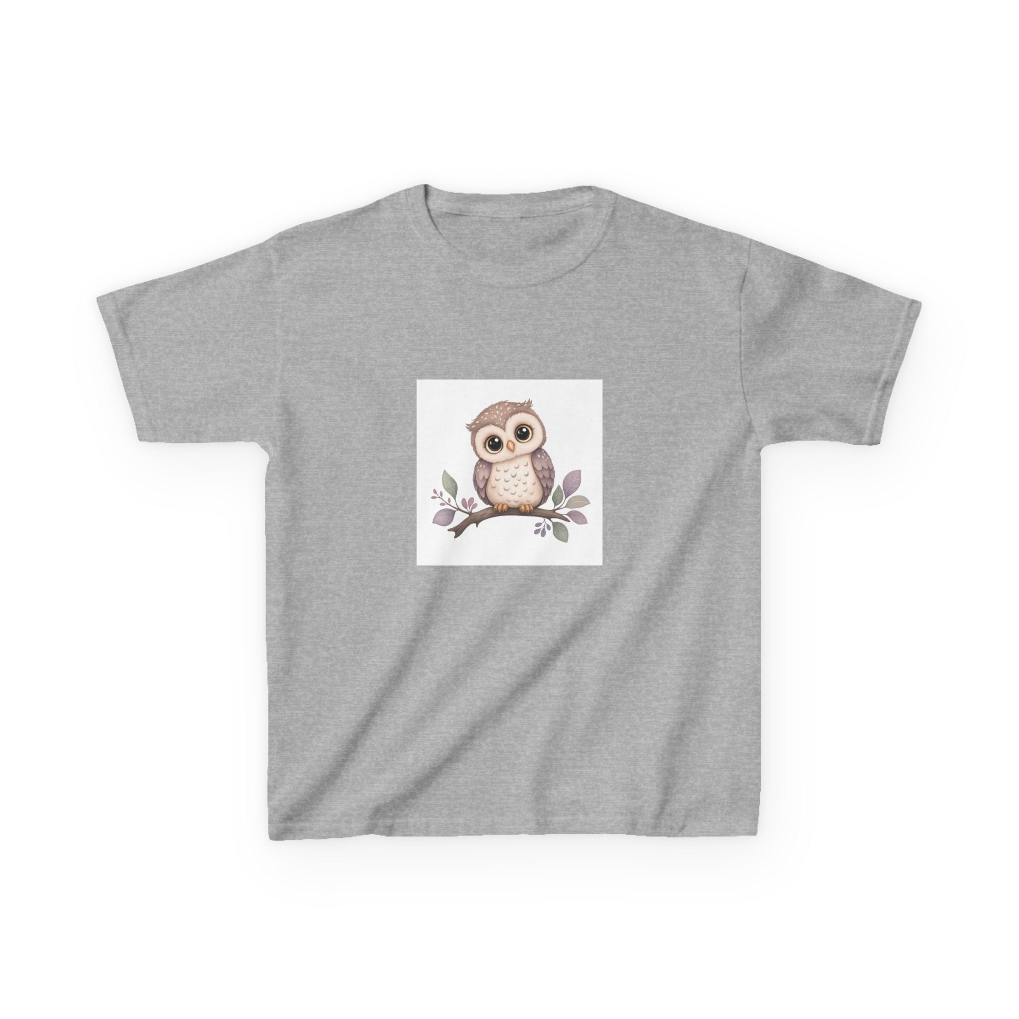 Wise Little Owl soft kids tee from the Nureli collection, view 4