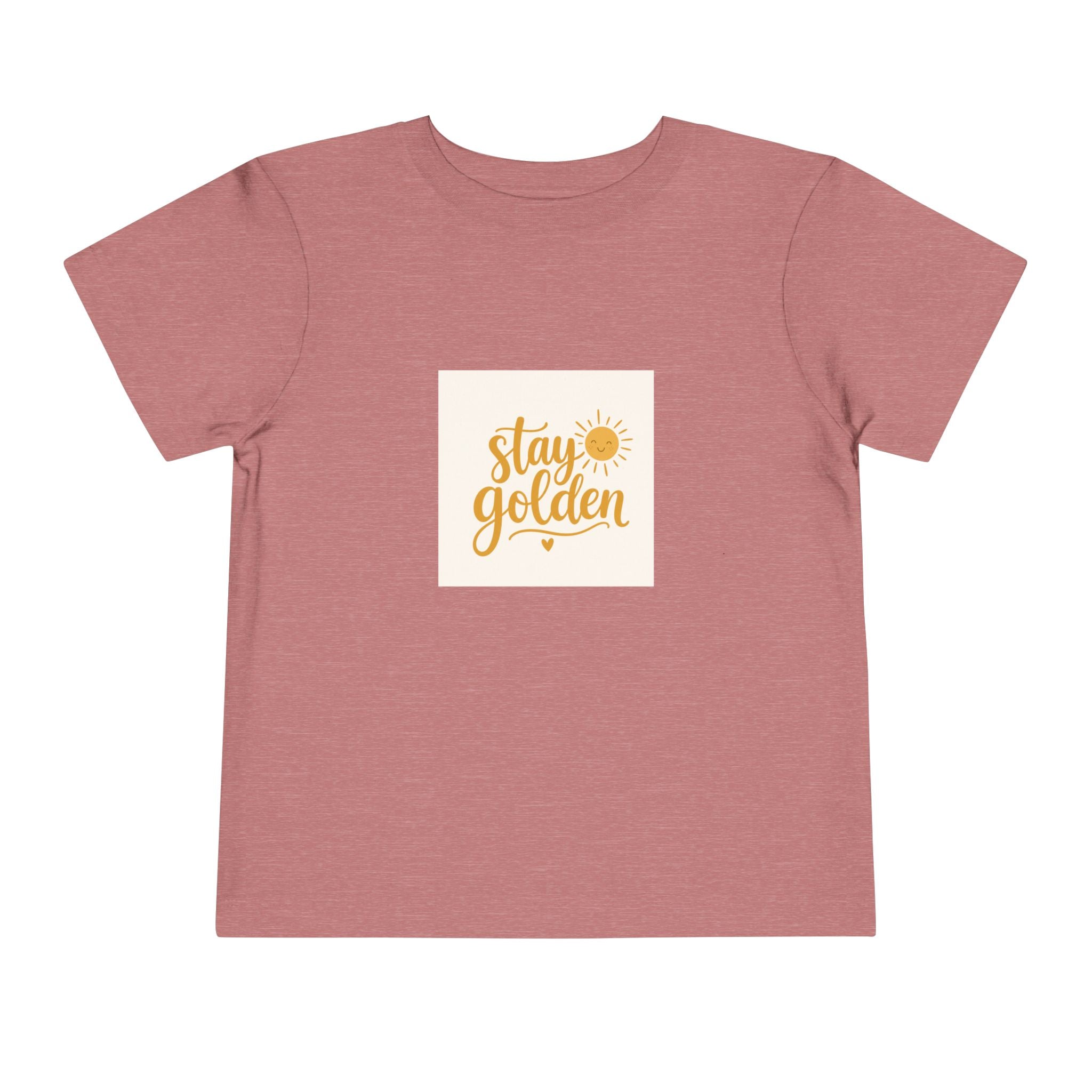 Stay Golden soft toddler tee from the Nureli collection, view 2