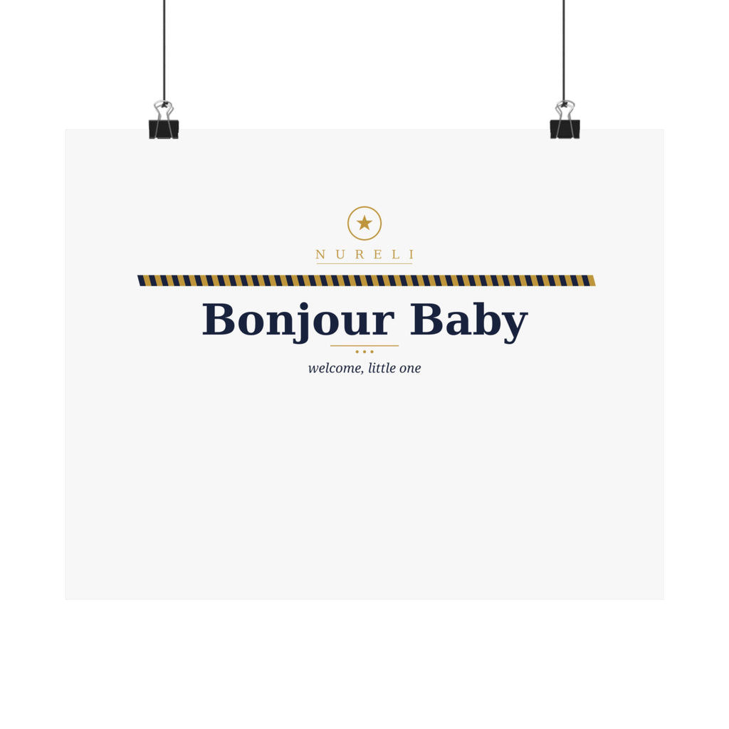 Bonjour Baby wall art print from the Nureli collection, view 4