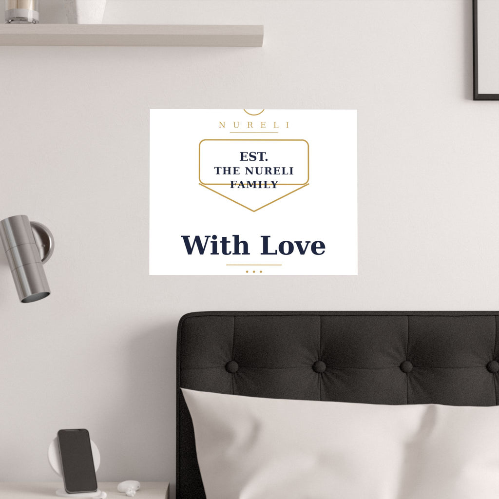 Est. With Love Family Crest Art Print