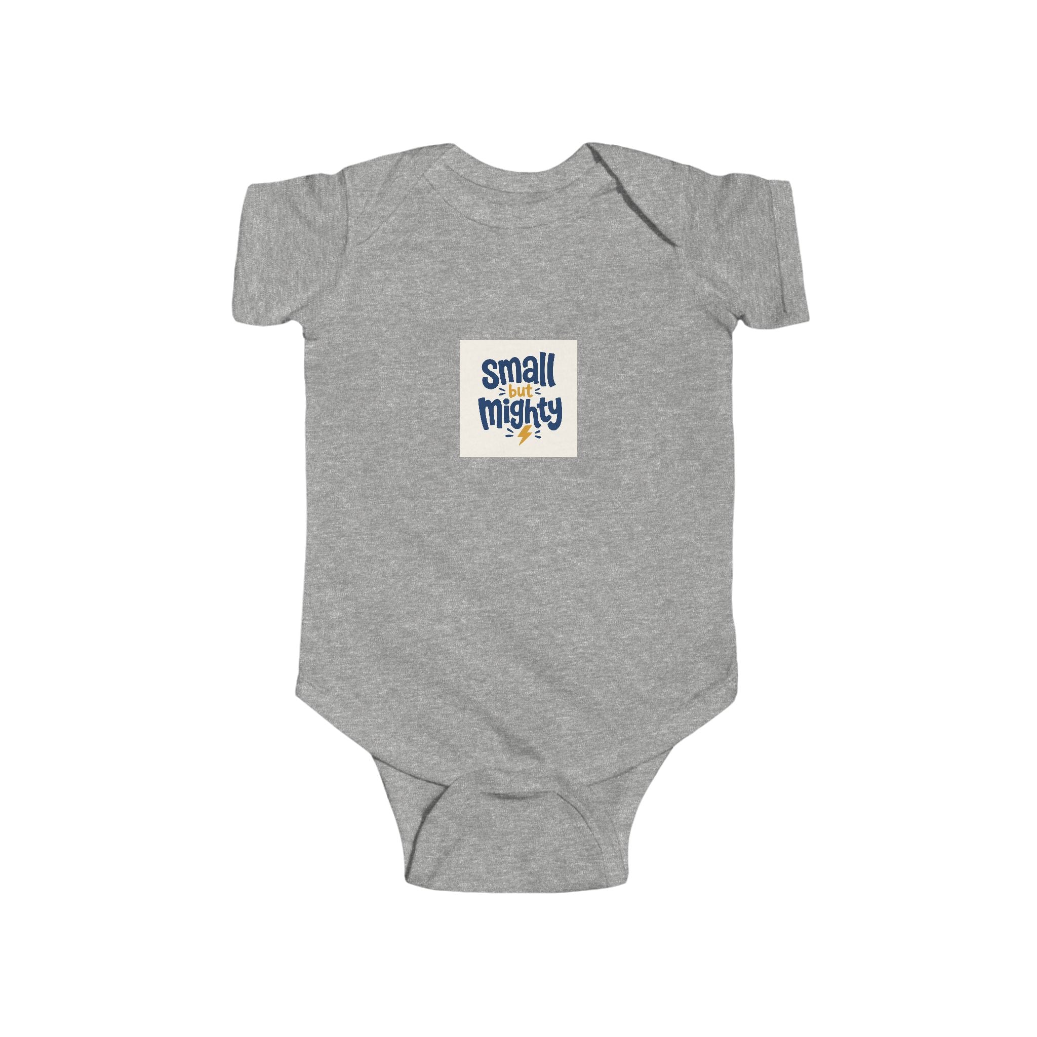 Small But Mighty Baby Bodysuit from the Nureli collection, view 3